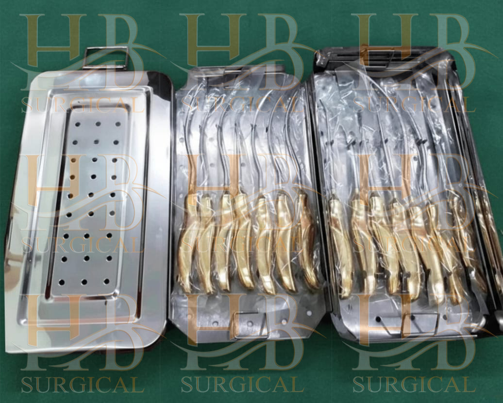Endoscopic Forehead Lift Dissector Set Of 14Pcs Reusable Instruments