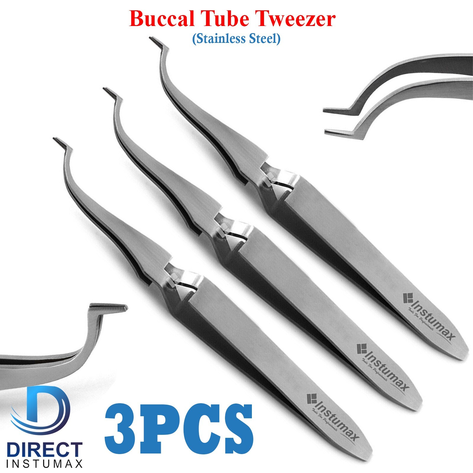 Dental Orthodontic Buccal Tube Tweezers Surgical Dental Instruments German Grade