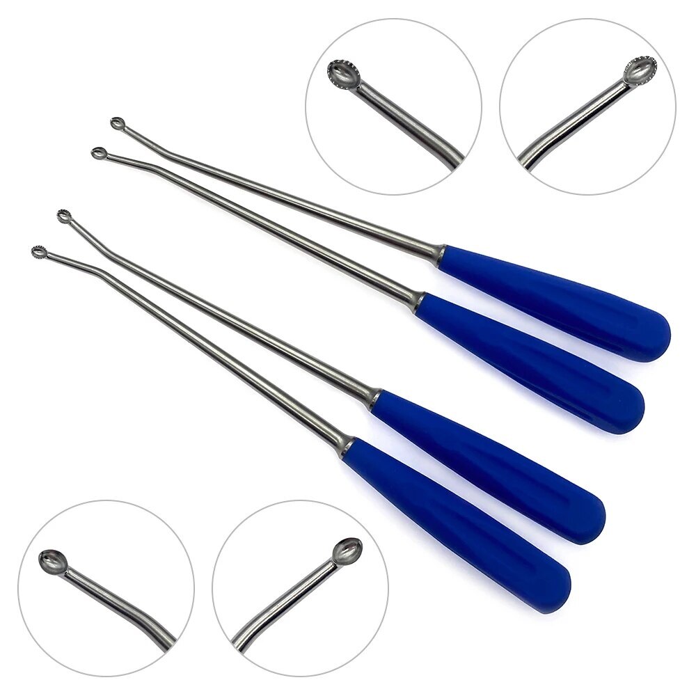 Bone Curette UBE Left Right Stainless Steel Orthopedic Surgical Instruments 1pc