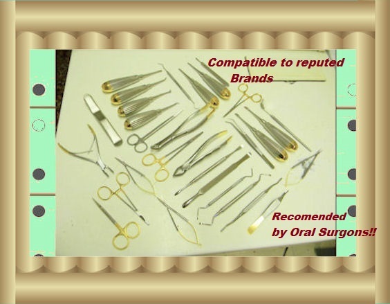 30 Oral Dental Surgery Surgical Instruments KIT with Cassette Amazing Set