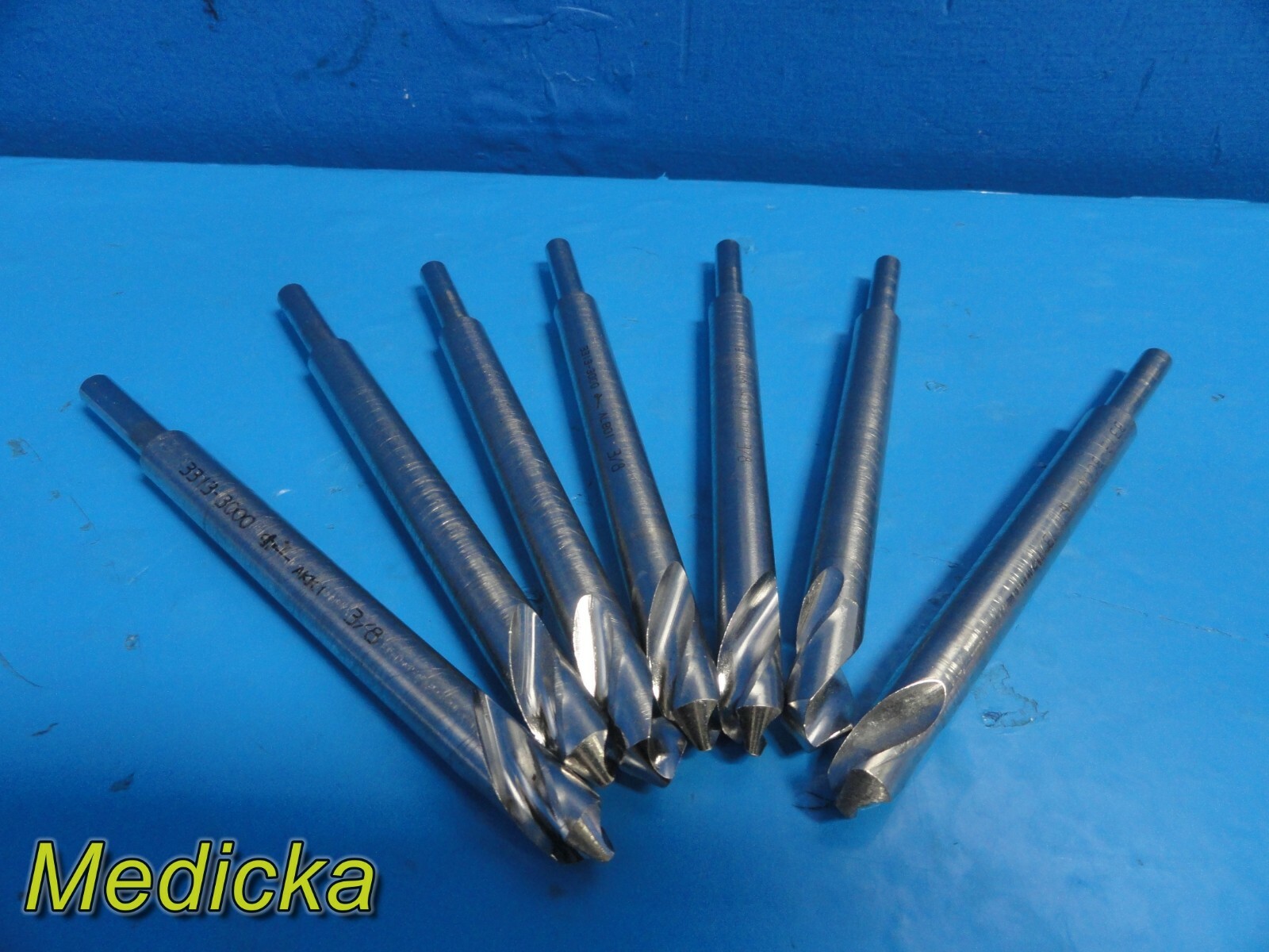 7X Stryker Howmedica Osteonics 3313-3000 (3/8) Orthopaedic Drill Bits ~ 19635