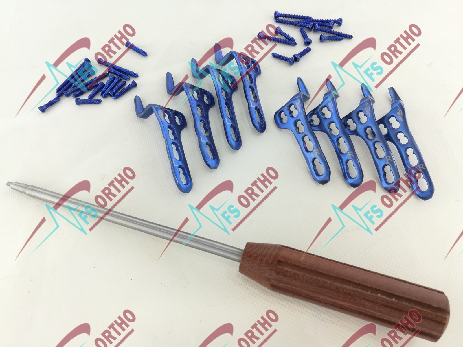 Locking 3.5mm Clavïcle Hook Plate 2 to 6H L & R with Screw 61 pcs set TT