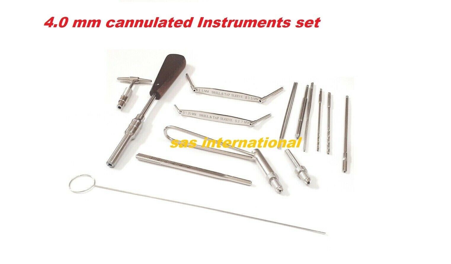4.0 mm cannulated instrument set orthopedic veterinary surgery