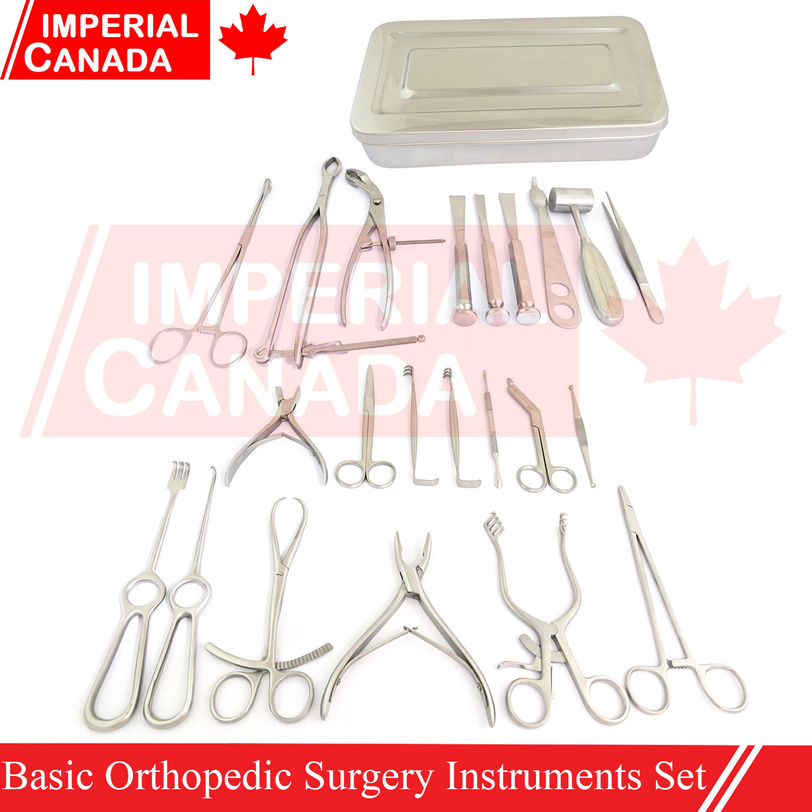 24 Pcs Basic Orthopedic Surgery Instruments Set Plastic Surgical Kits DS-1669