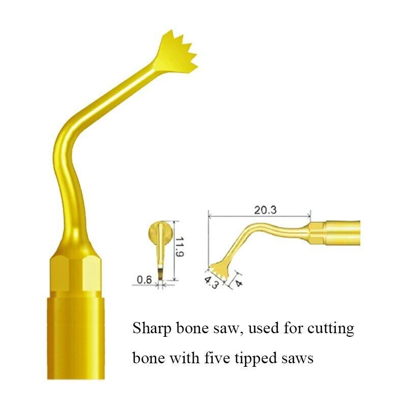 Woodpecker 1pc Dental Perio Bone Surgery Tips US1 for US-II LED AI-SURGERY
