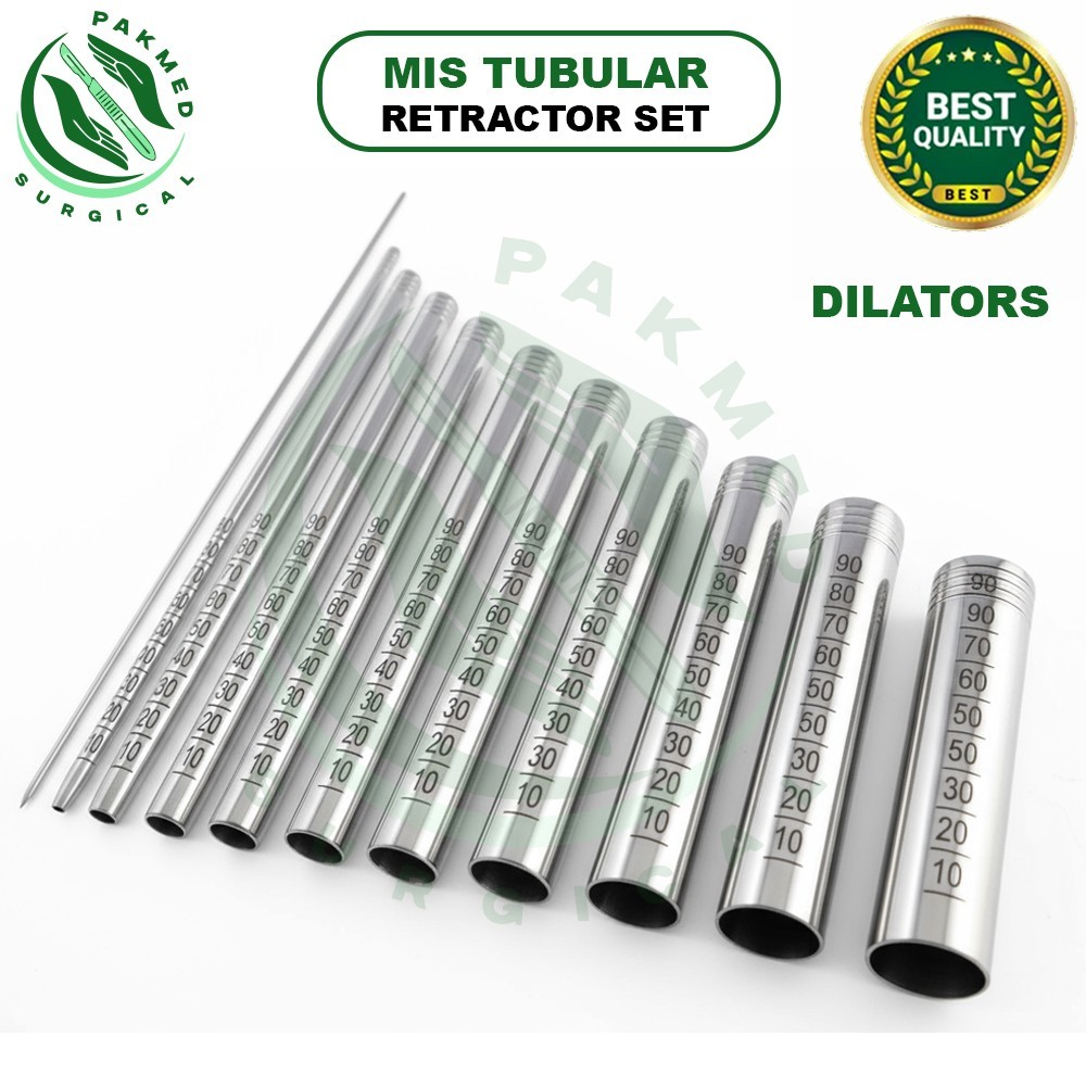 MIS Tubular Retractor Dilators+Neupsy Key Silver 27-29mm Surgery Instruments