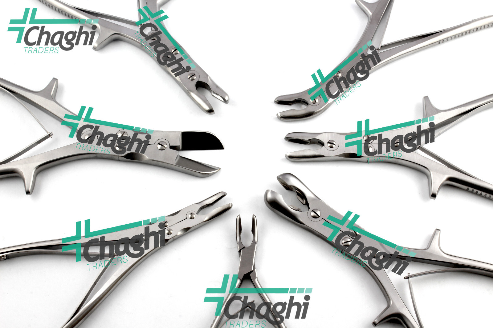 Bone Ronguers and plaster shear 7 PCs Set Orthopedic Surgical Instruments Chaghi