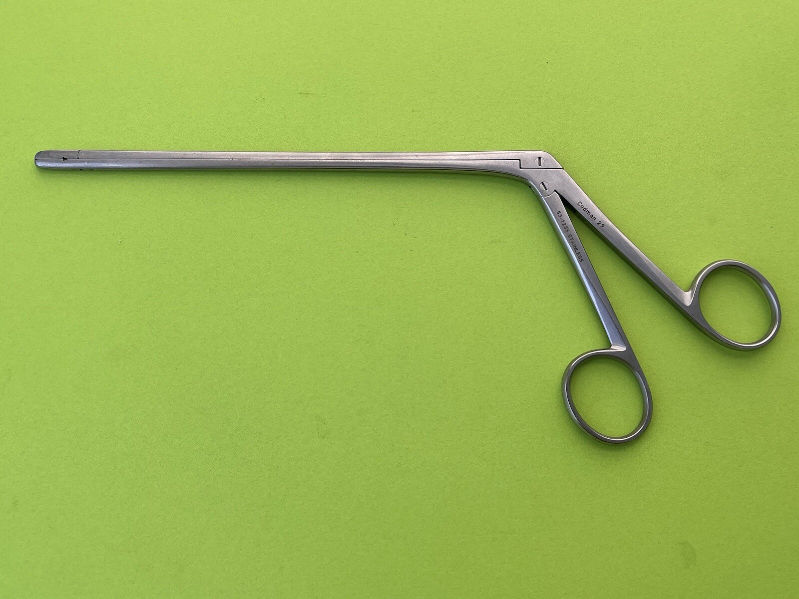 Codman Surgical Intervertebral Disc Rongeur, Straight 3mm x 10mm Cup, 7″