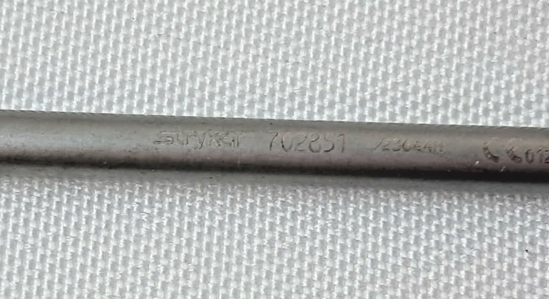 Stryker 702851 2.5mm Hex Screwdriver Shaft Q/C Coupling 6.5″ Orthopedics