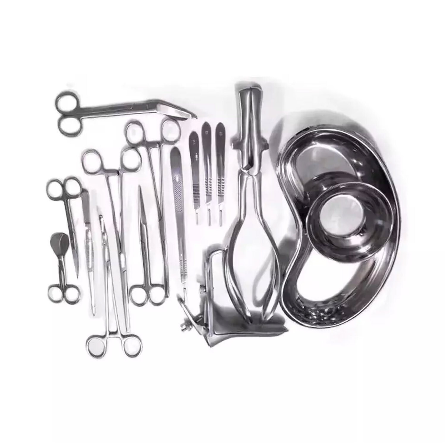 German-Grade Basic Delivery Set – 16 Pcs Gynecology Surgical Instrument Kit for