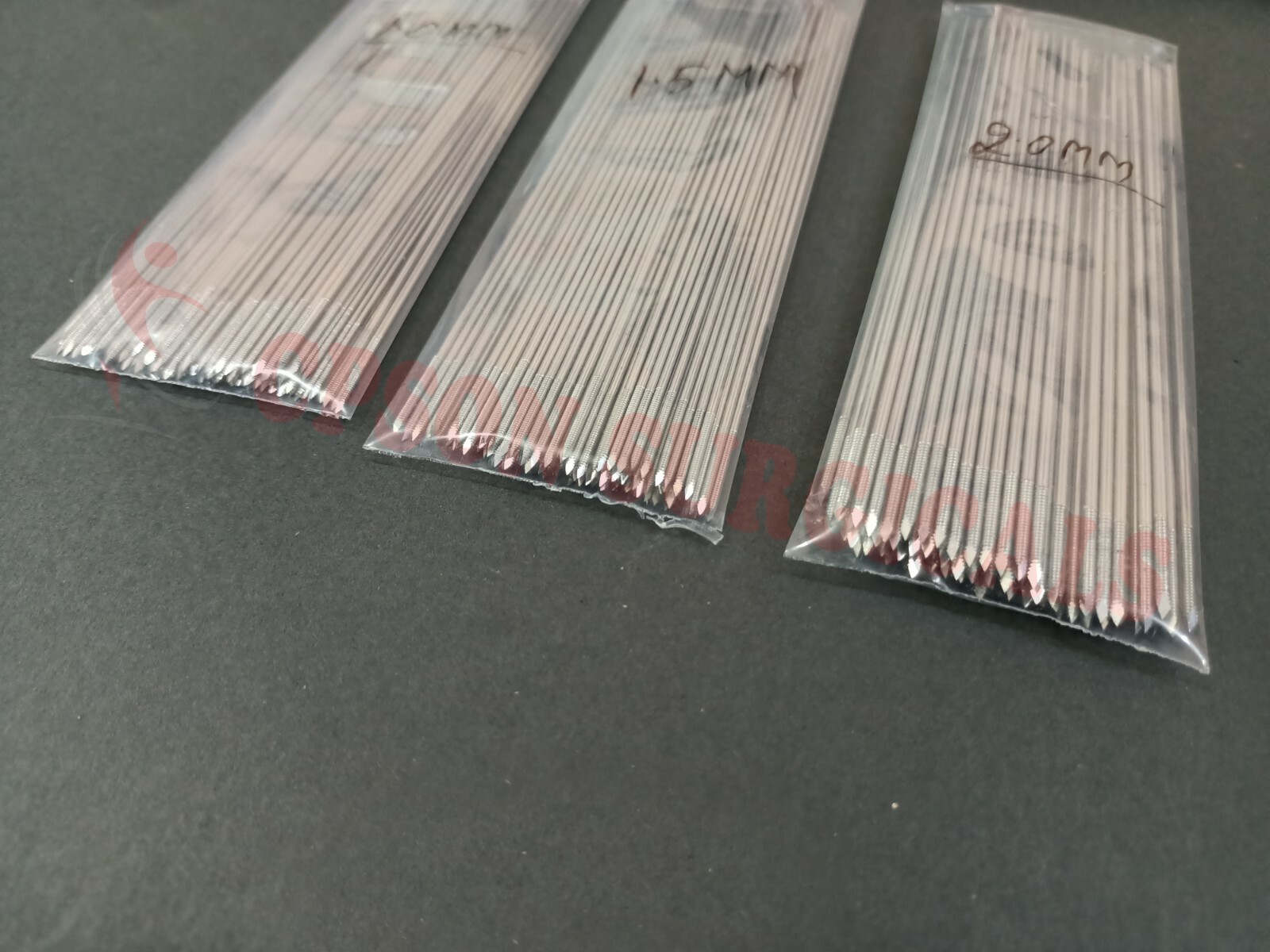 Threaded K Wire 1.0mm, 1.5mm & 2.0mm (Lot of 300pcs) Veterinary Instrument SS