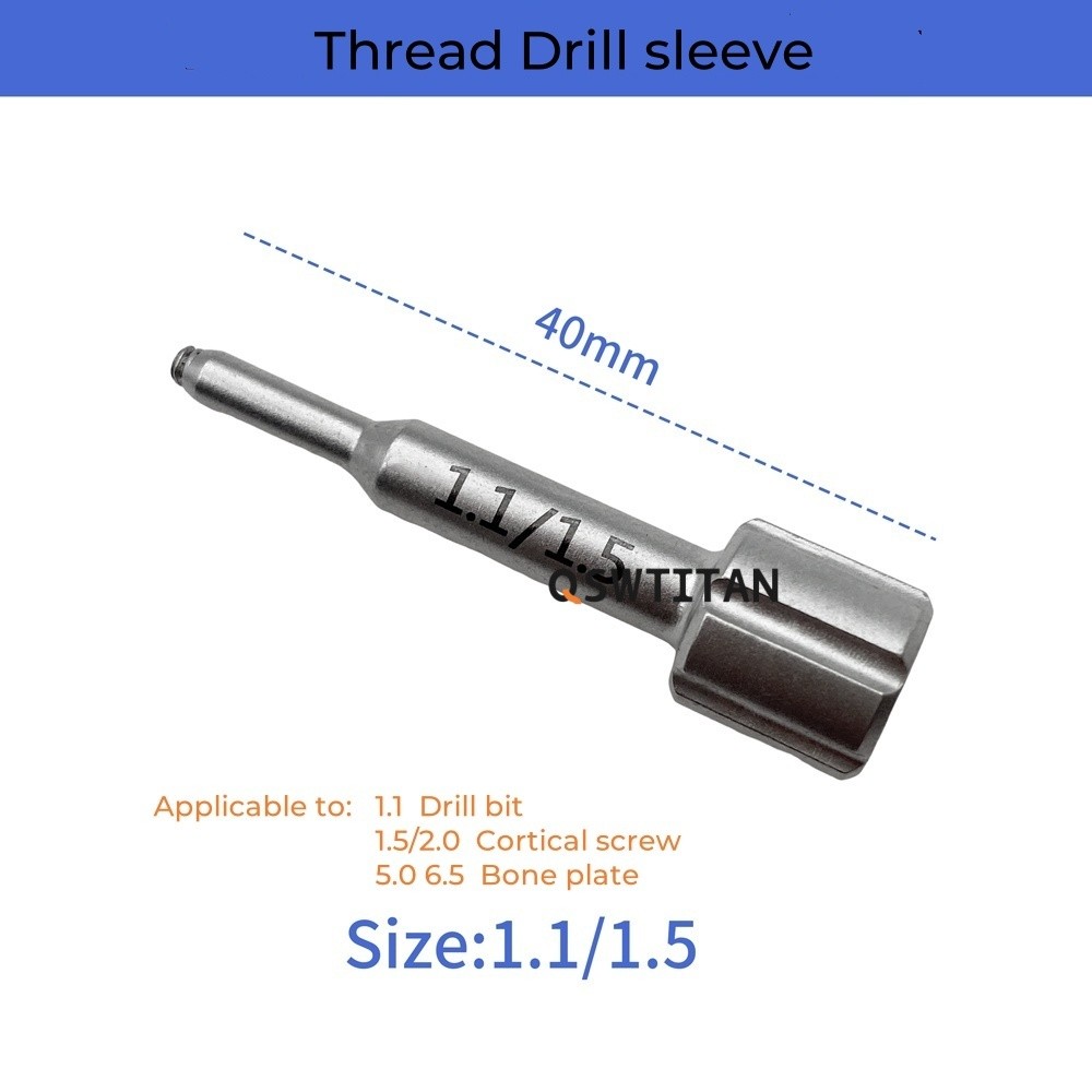 Stainless Steel Drill Bits Guider Autoclaveable Drill Sleeve Orthopedics