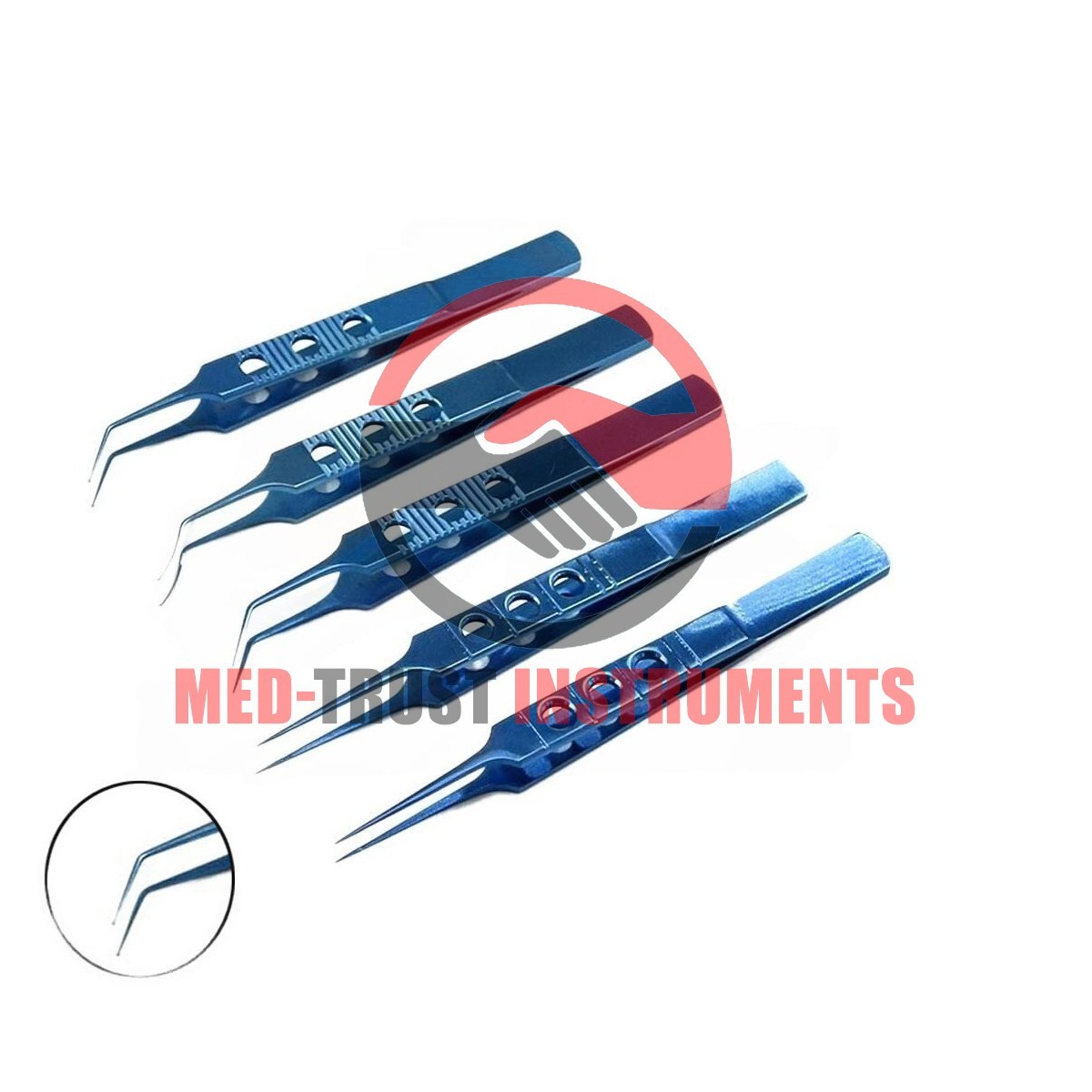 21 PCS Titanium Eye Cataract Ophthalmic Surgical Instruments Set With Case Box