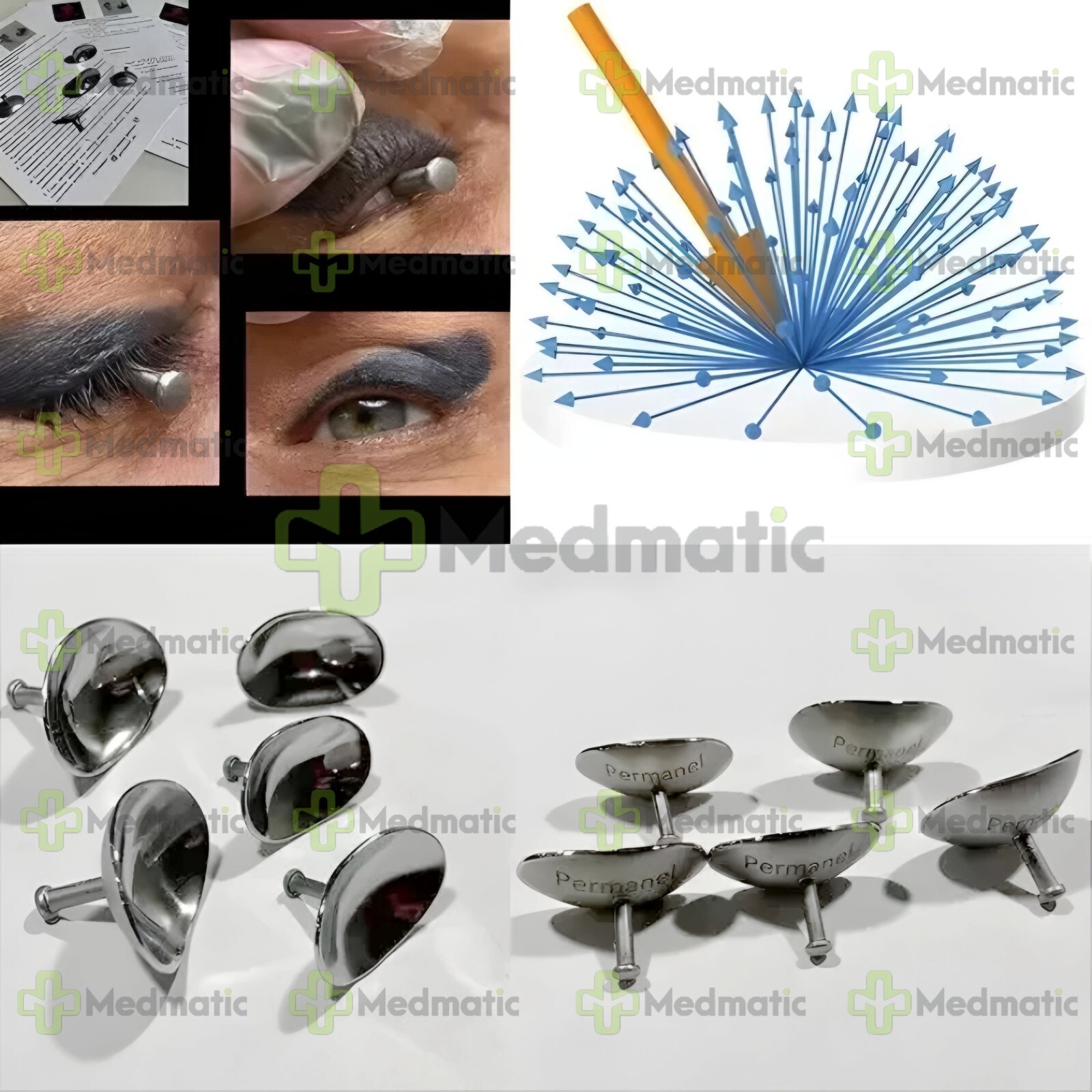 6 Pcs Lot Corneal Shield Laser Eye Shield Corneal Protector Stainless Steel