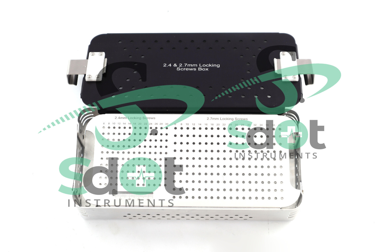 2.4mm & 2.7mm Locking Screws Box Rack, Sterilization Case Almunium By SdOt