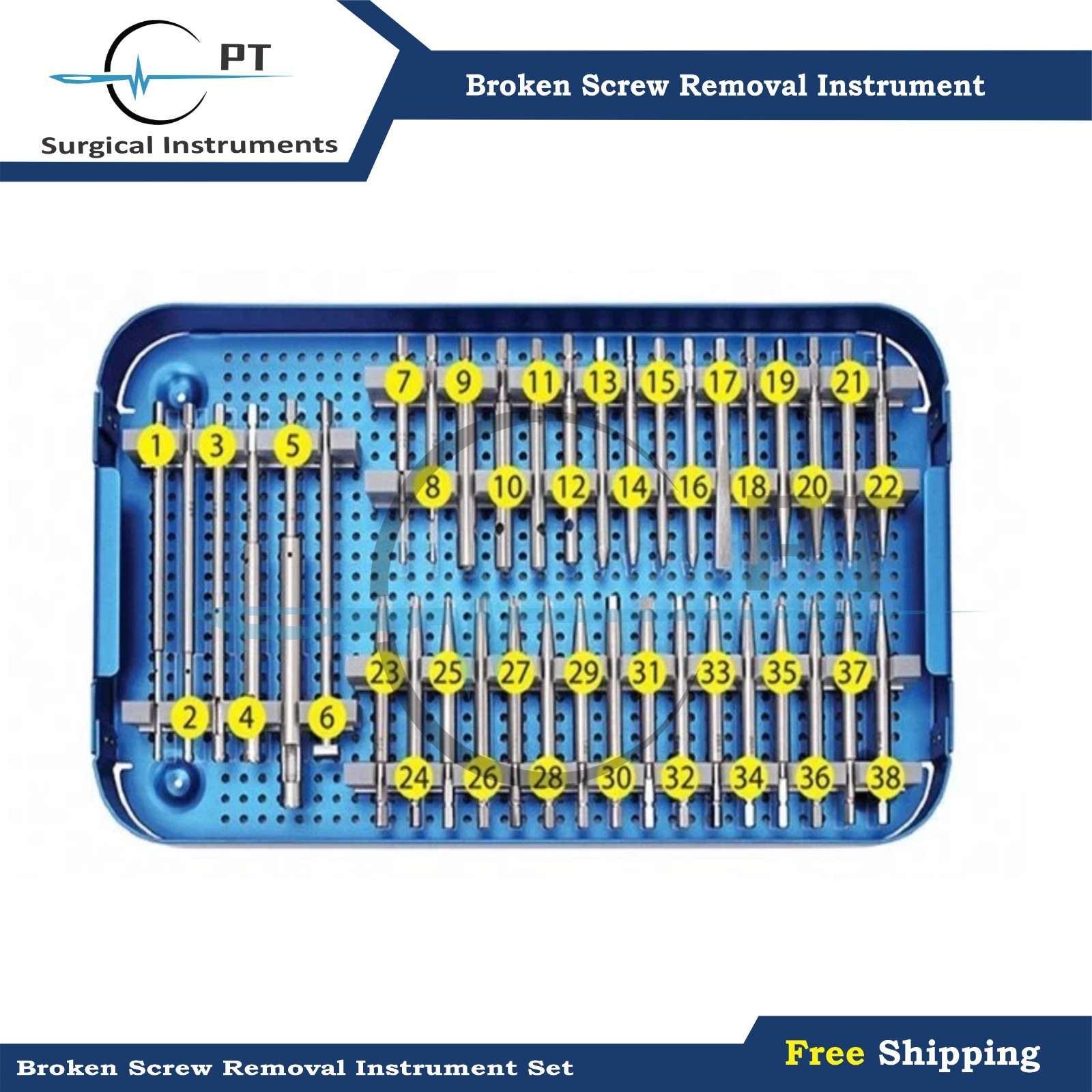 Broken Screw Removal Set Screw Extraction surgical Instruments Orthopedic