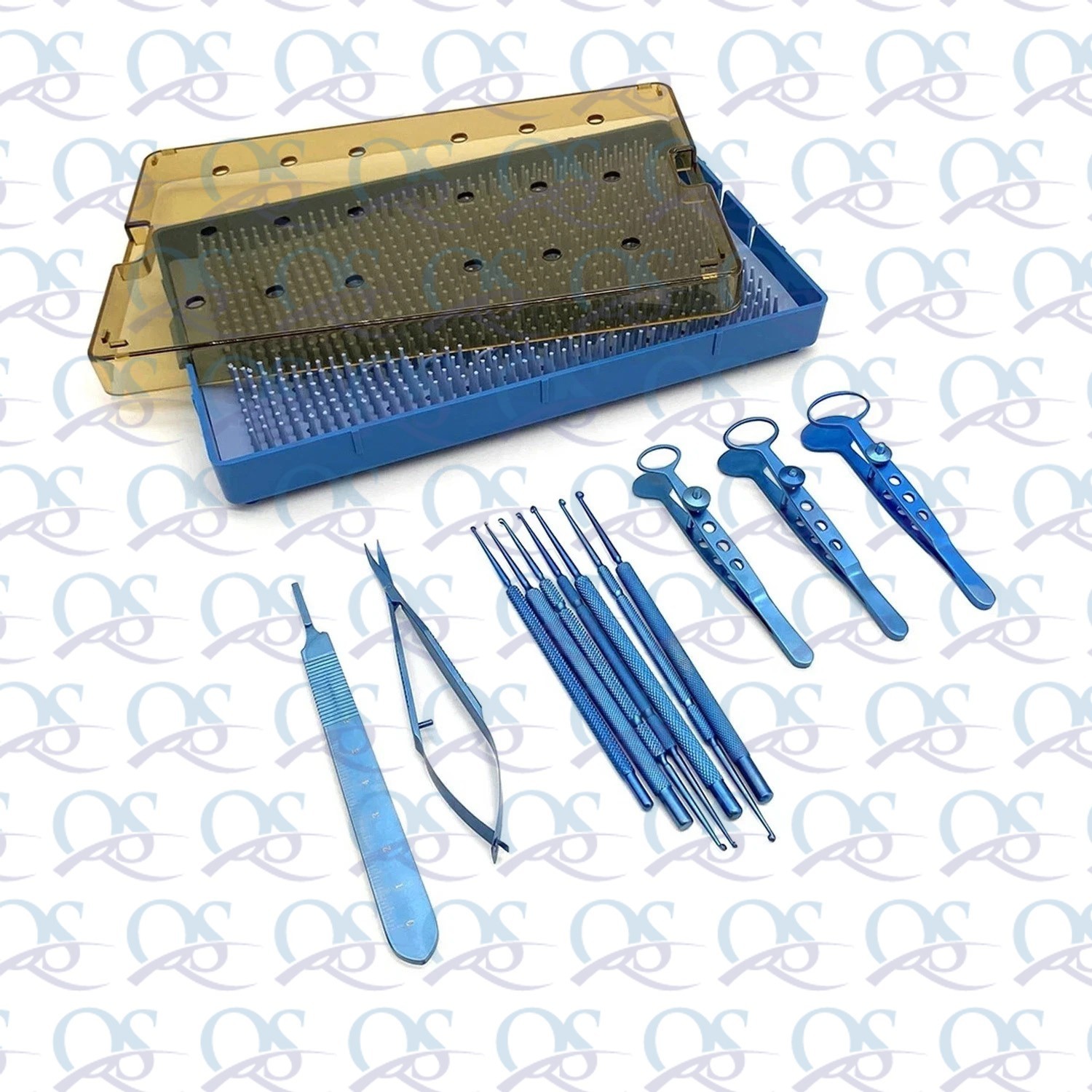 New Chalazion Curette Set Titanium Ophthalmic Surgery Instrument Kit