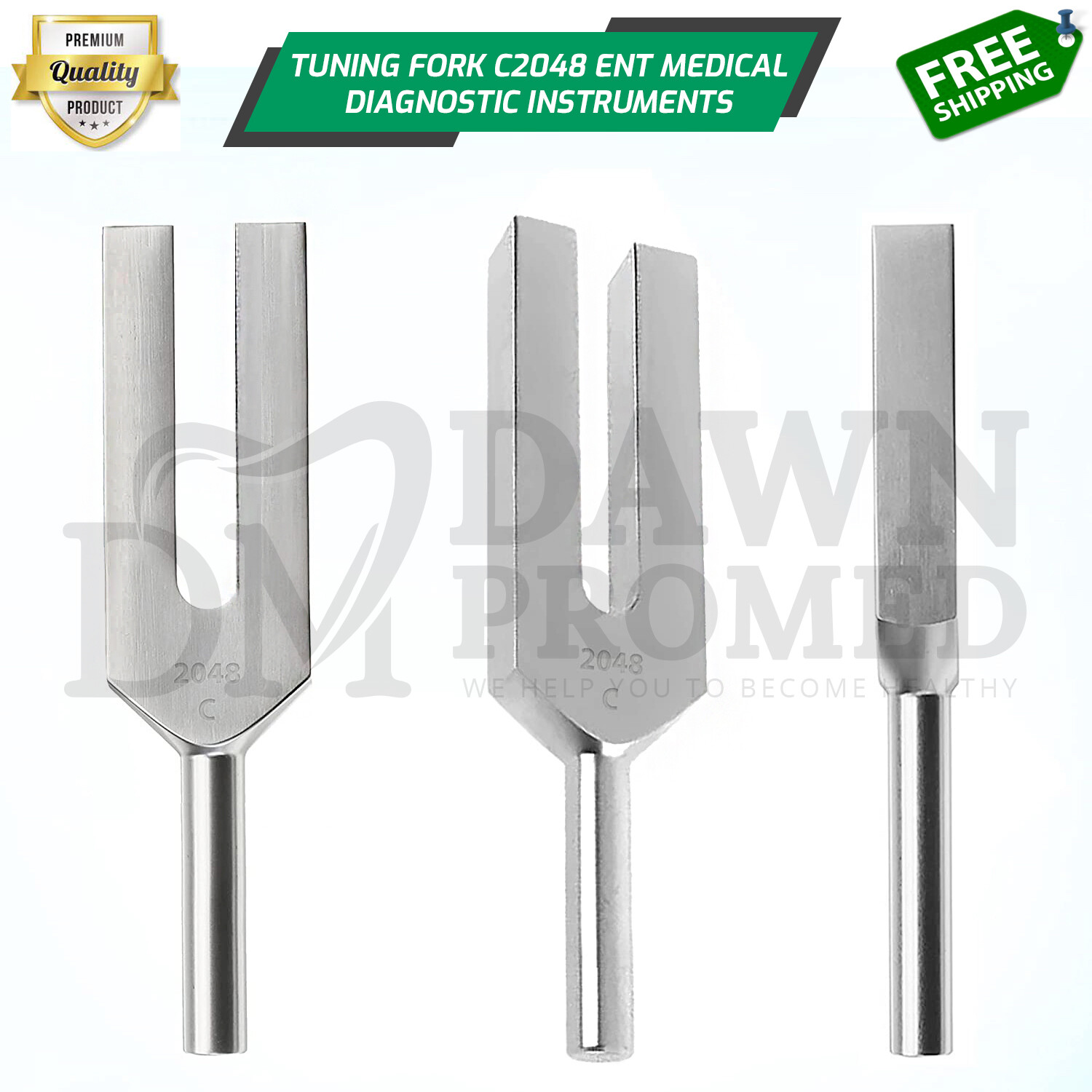 Tuning Fork For C 2048 ENT Healing Therapy Diagnostic Exam Medical Inst German G