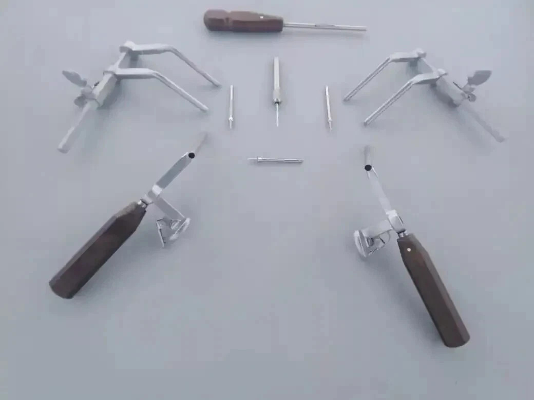 Caspar Cervical Distractor Set Right & Left With Screw Driver Spine Instrument