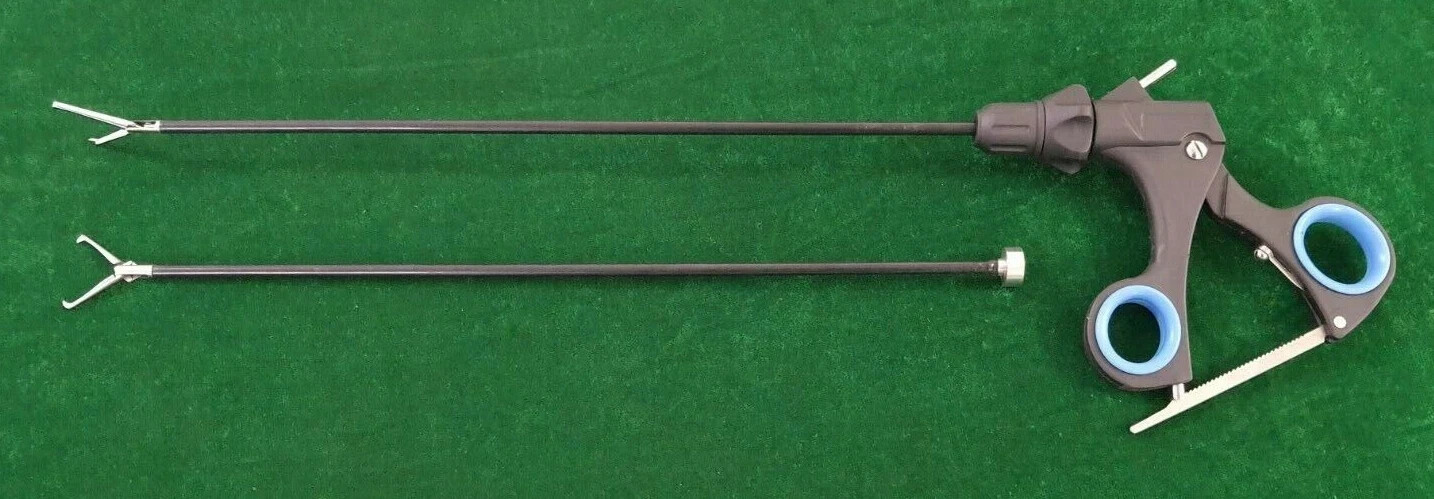 2pc Laparoscopic Tenaculam Grasping Forceps 5mmx330mm Surgical Instrument