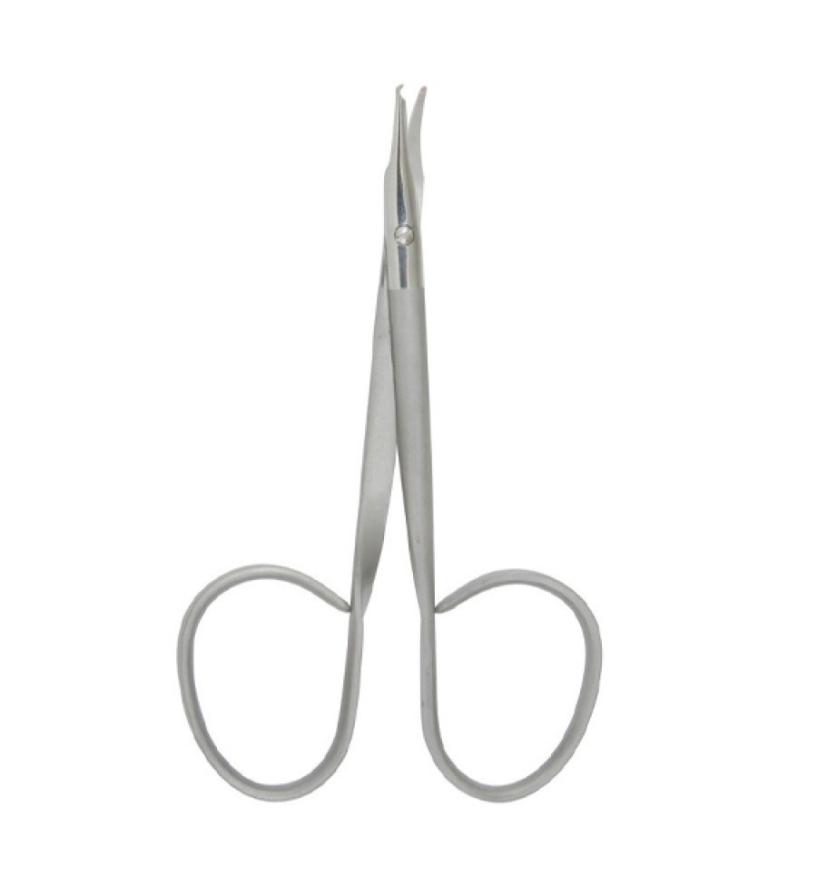 Set of 3 Reeh Stitch Scissors, 4″, Slightly Crvd Blades, Ribbon Type Large Rings