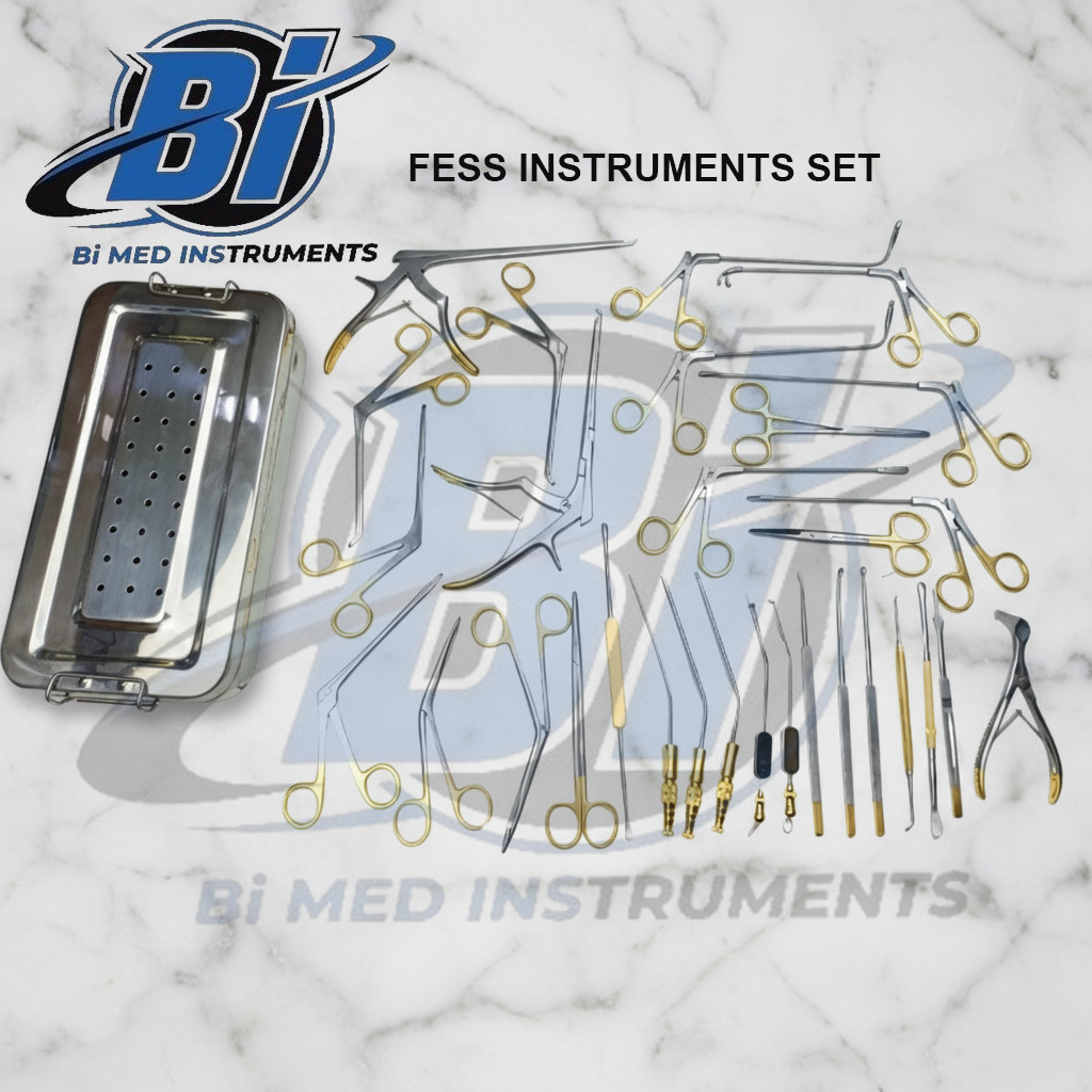 Fess Instruments Set Endoscopic Sinus Surgery A+German Steel ENT Instruments Set