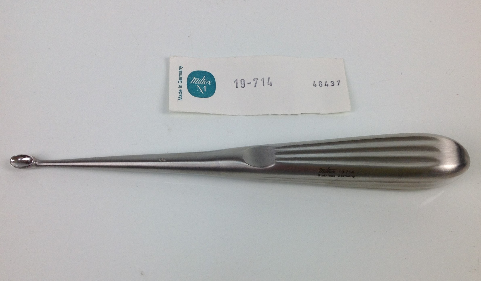 MILTEX 19-714 SPRATT Curette, 6-1/2″, #3, Germany, Stainless Steel