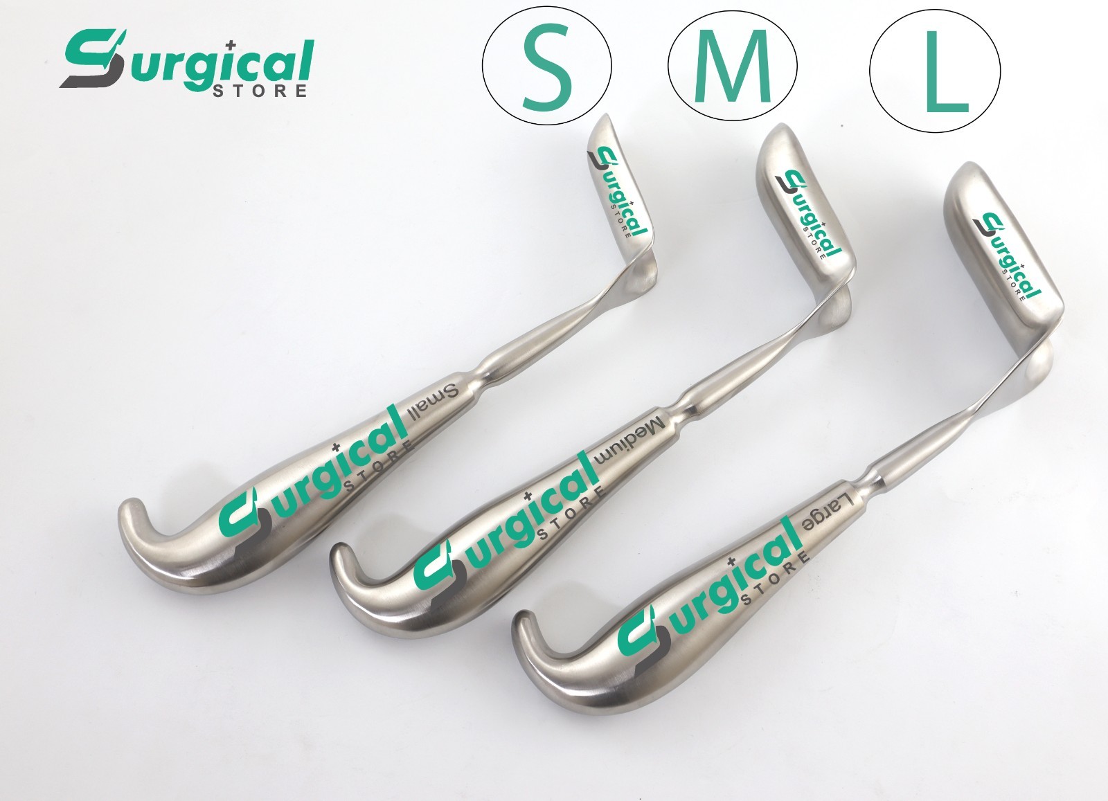 3 Pcs Hill Ferguson Retractor S, M, L Blade Surgical & Veterinary Instruments SS