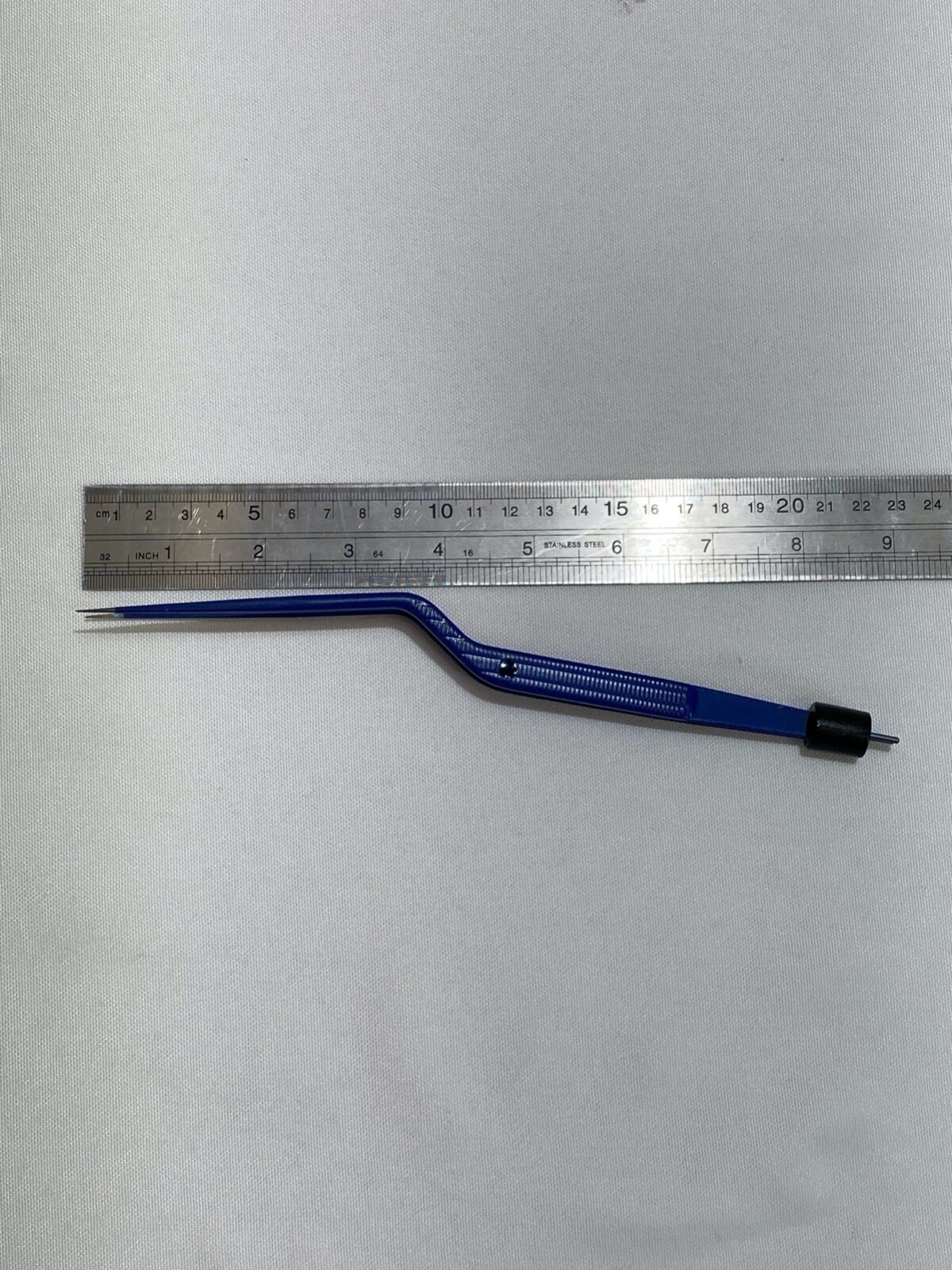Koros 7042-30IT Titanium Bayonet Bipolar Forceps 0.5mm Tip L:8.75″ Neurology