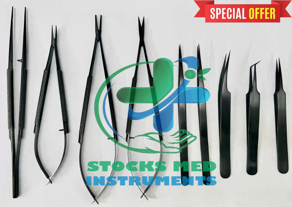 Basic set of manual surgery of micro surgical instruments