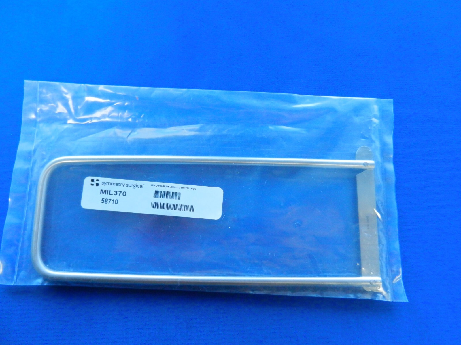 E616 *NEW* Symmetry Surgical 3×8″ Ring Holder Instrument with Lock MIL370