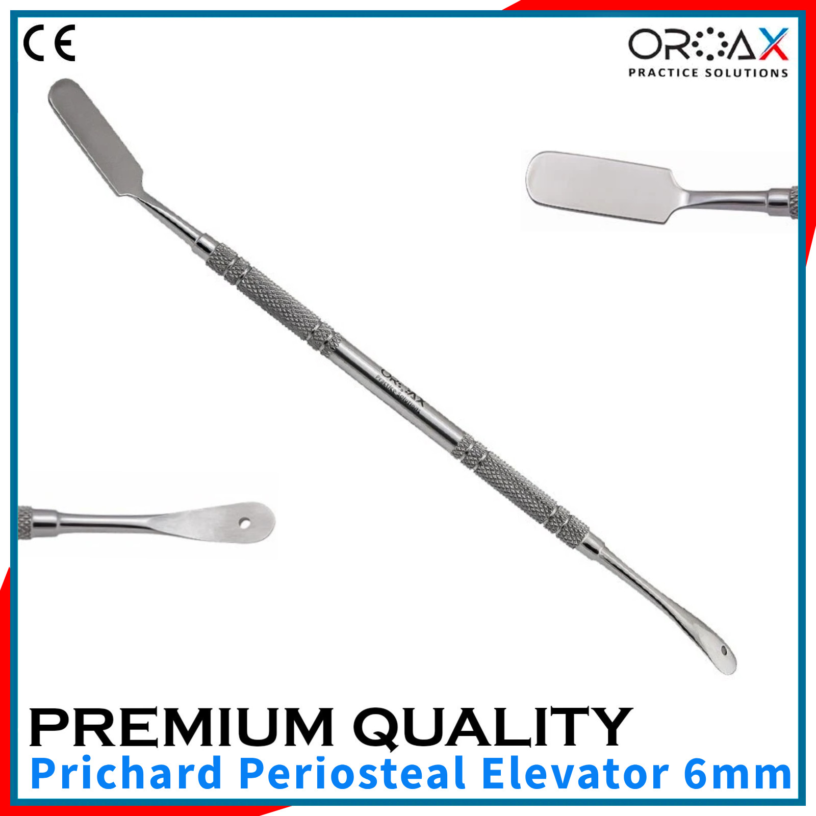 OROAX Dental Prichard Periosteal Elevator 6mm Tissue Reflector – Oral Surgery