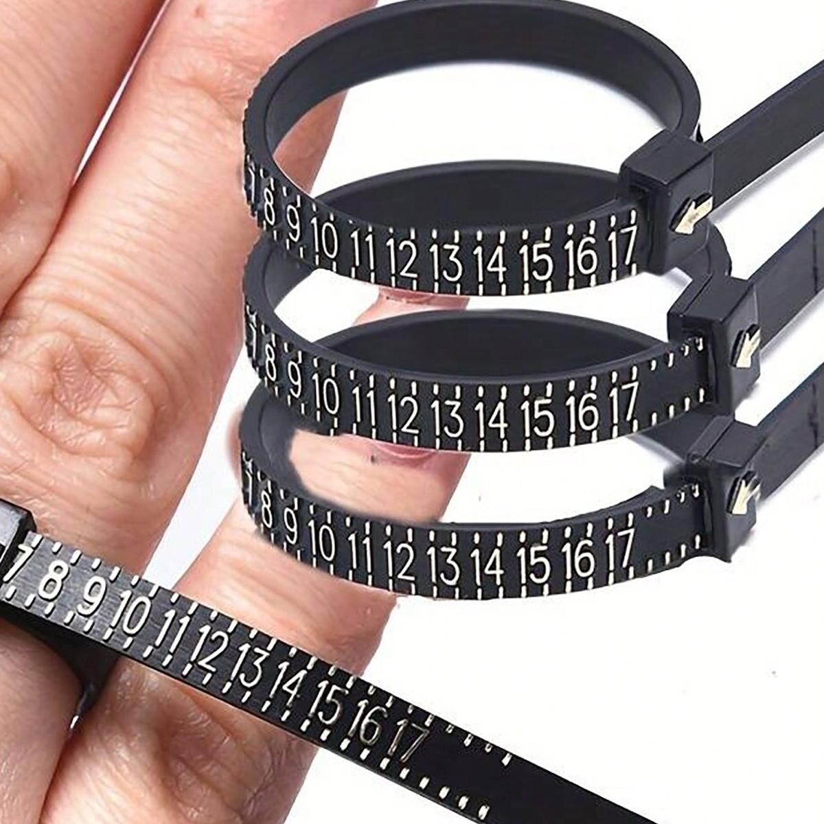 Ring Size Measuring Tool Gauge Finger Sizer Men Women Jewelry Measure Kit