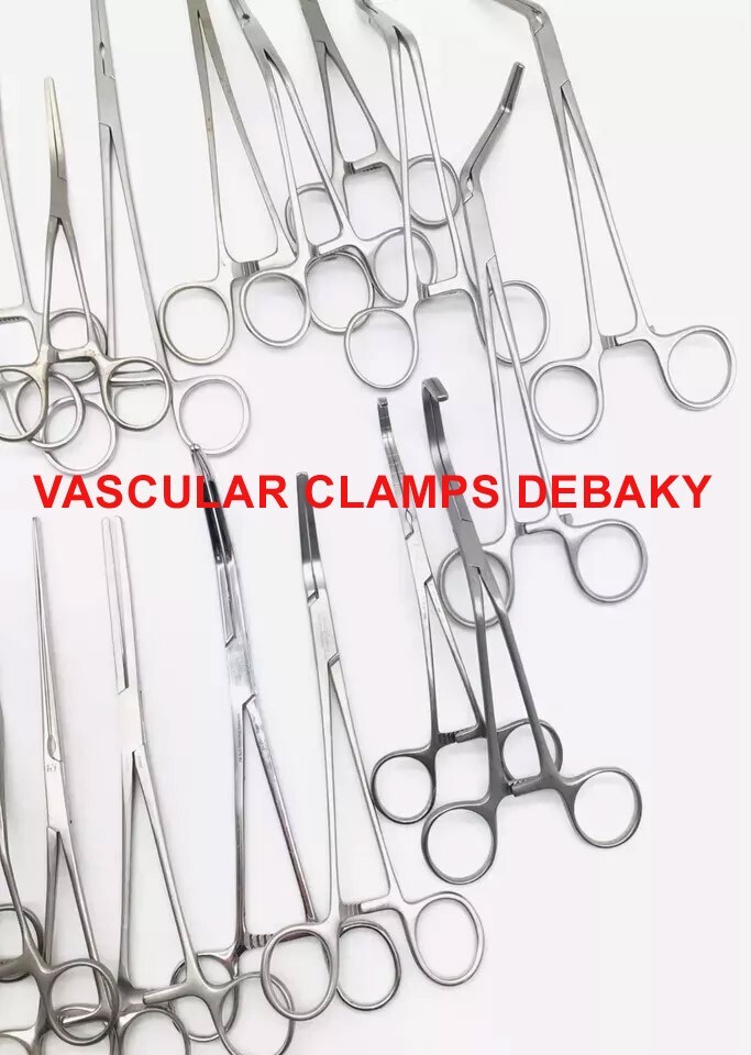 20 PCS SET VASCULAR CLAMPS SURGERY INSTRUMENTS DEBAKY SURGICAL INSTRUMENTS