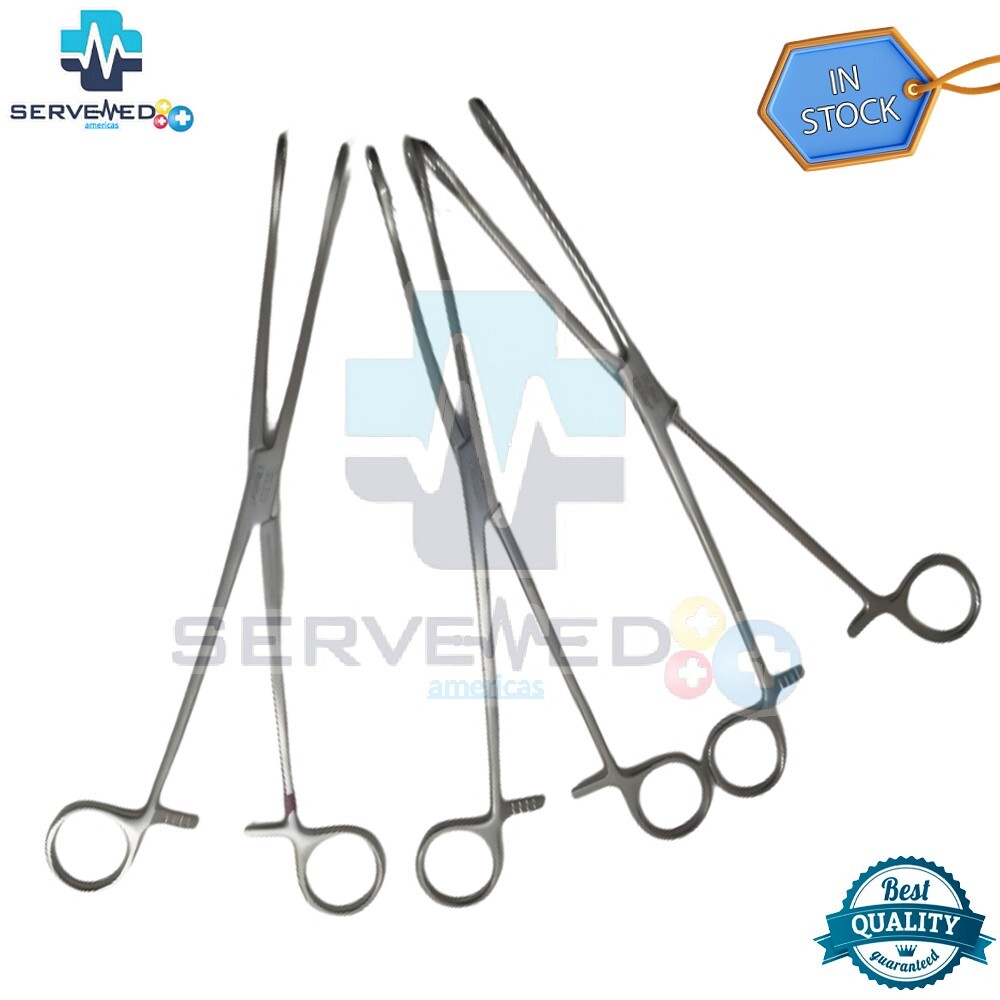 Foerster Sponge Forceps Straight 9.75″ V Mueller Lot of 3 Pcs Surgical Grade A+
