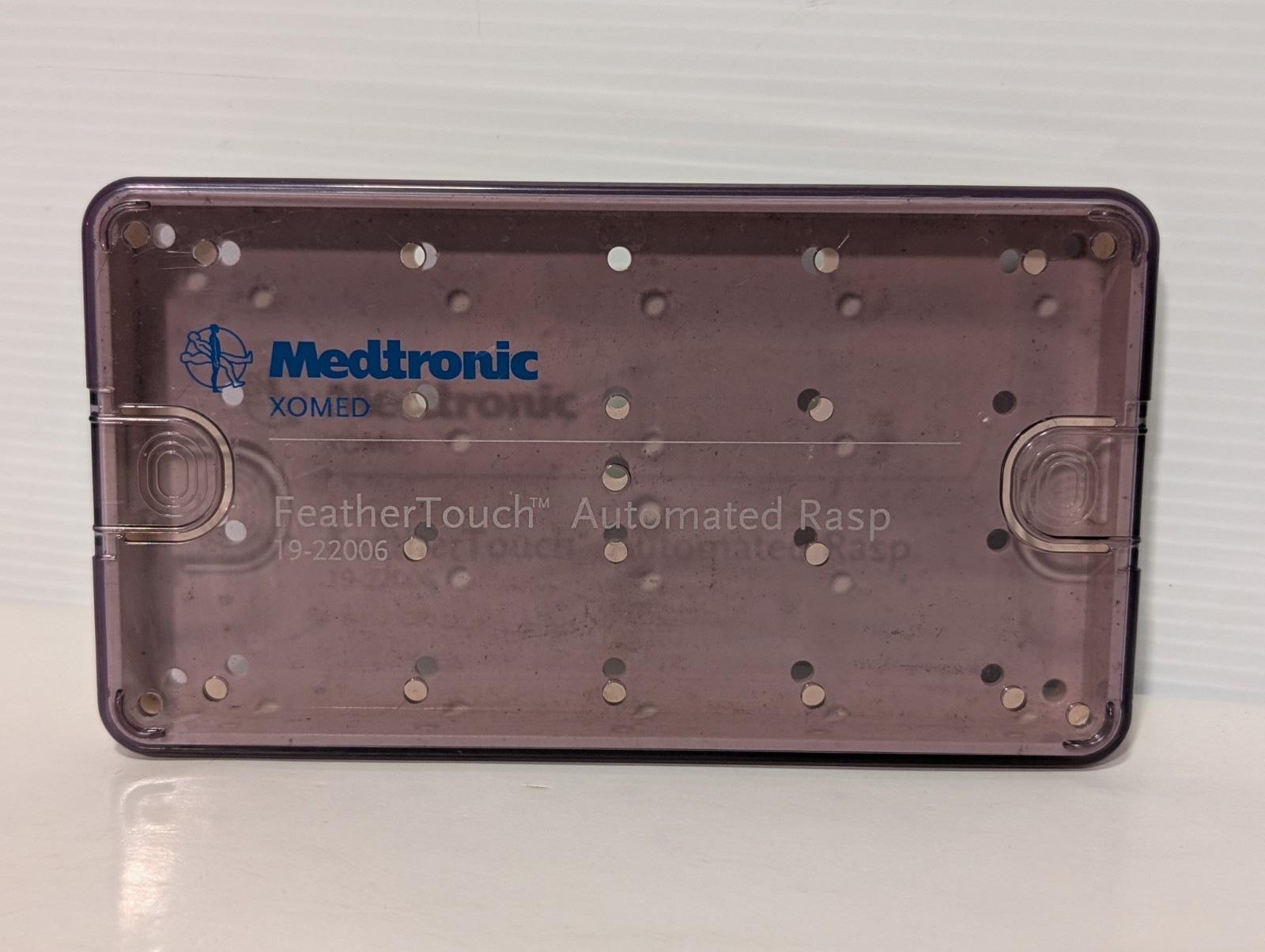 Medtronic XOMED Feather Touch Automated Rasp 19-22006 Accessory Sterilizer Tray