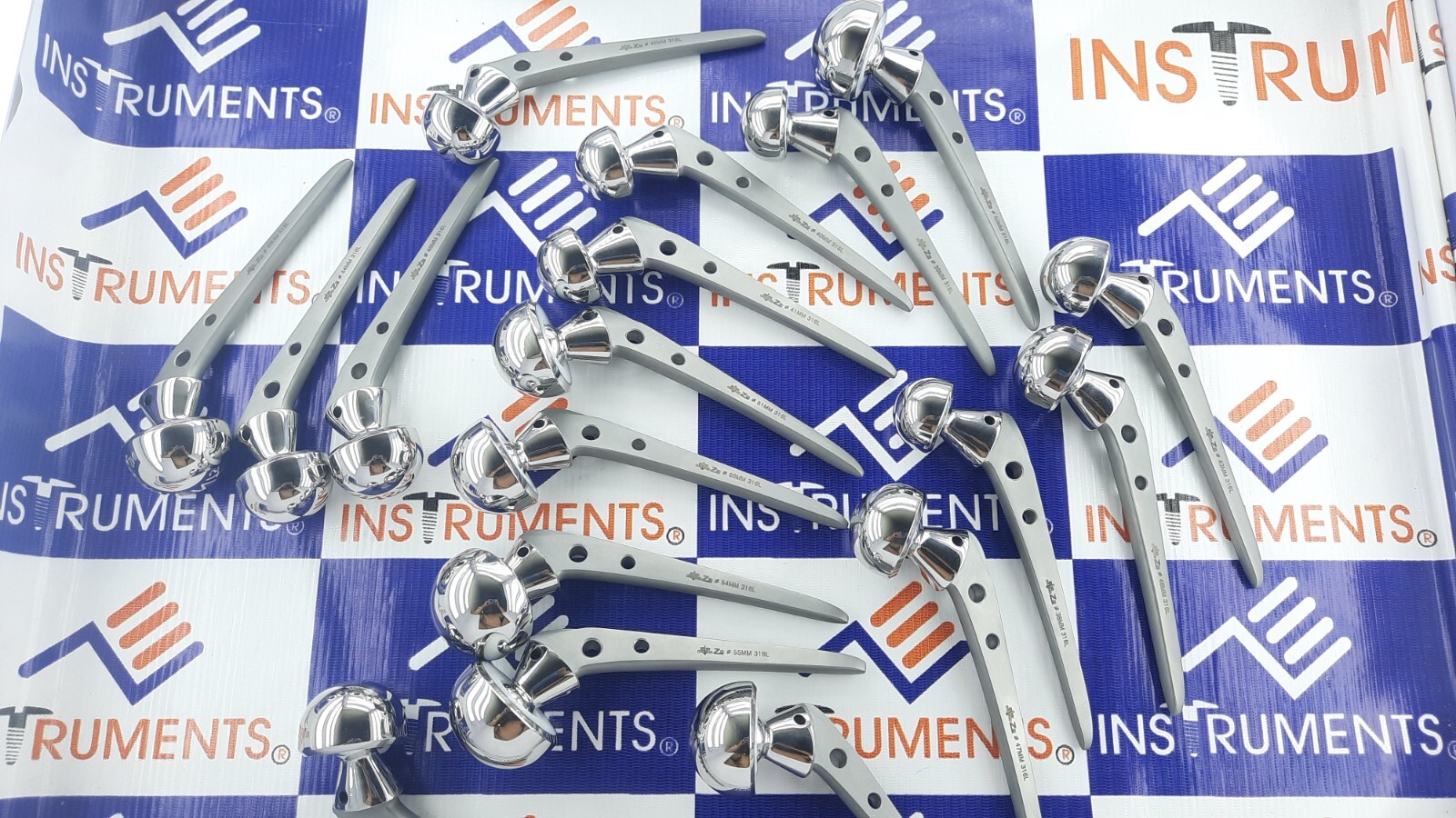 Bipolar Hip Prosthesis Orthopedic instruments (54mm and 55mm)