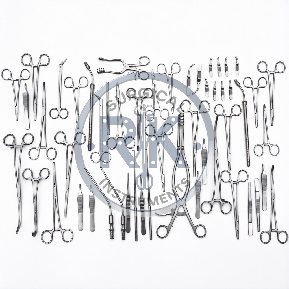 52 Pieces Vascular Surgery Set Surgical Instruments Premium Quality