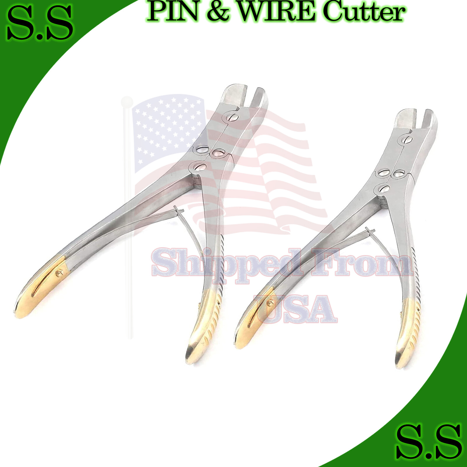 2 PIN & WIRE Cutter,T/C Jaw Orthopedic Surgical Pliers