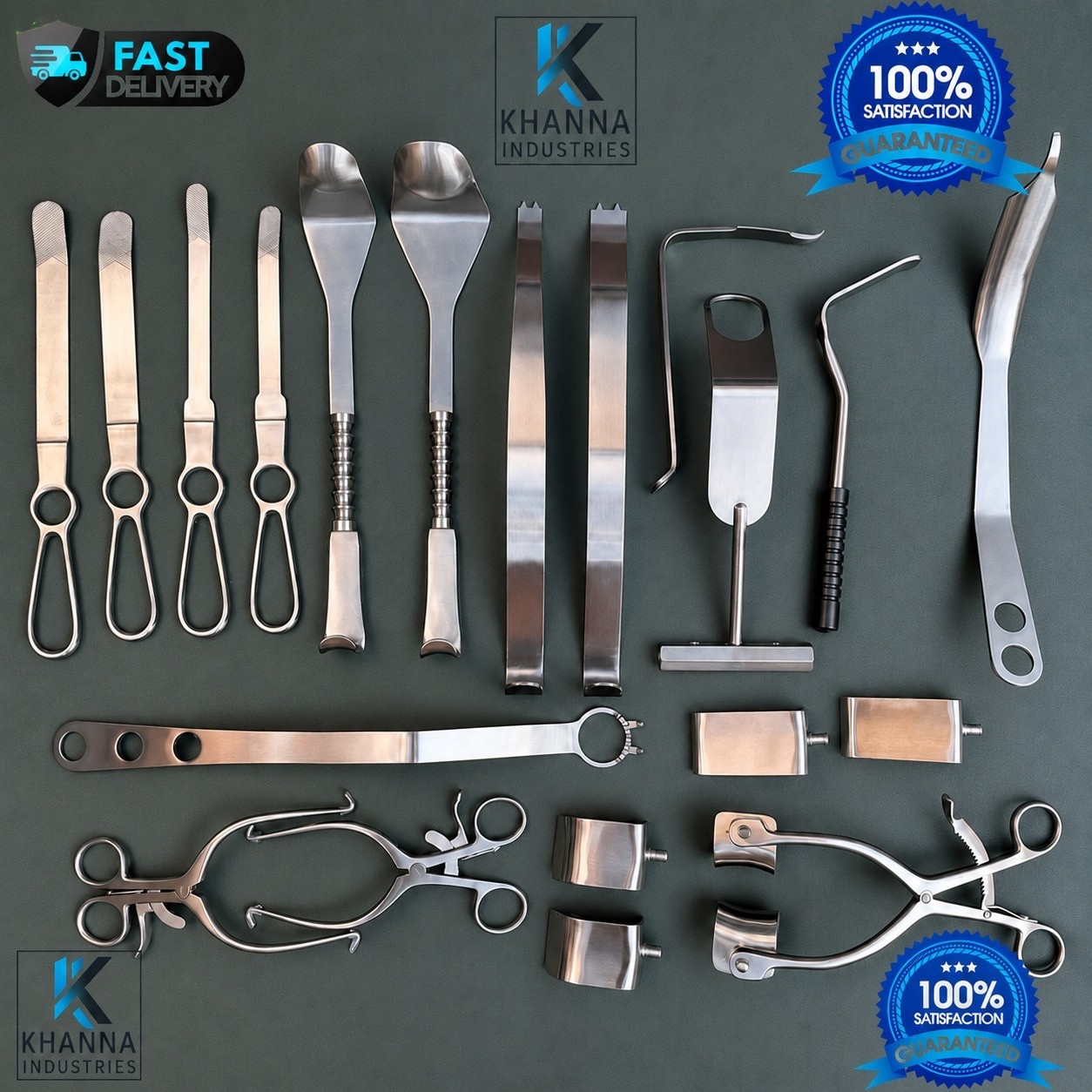 Shoulder Surgery Retractor System 22 Pcs German Steel Orthopedic Instrument Set