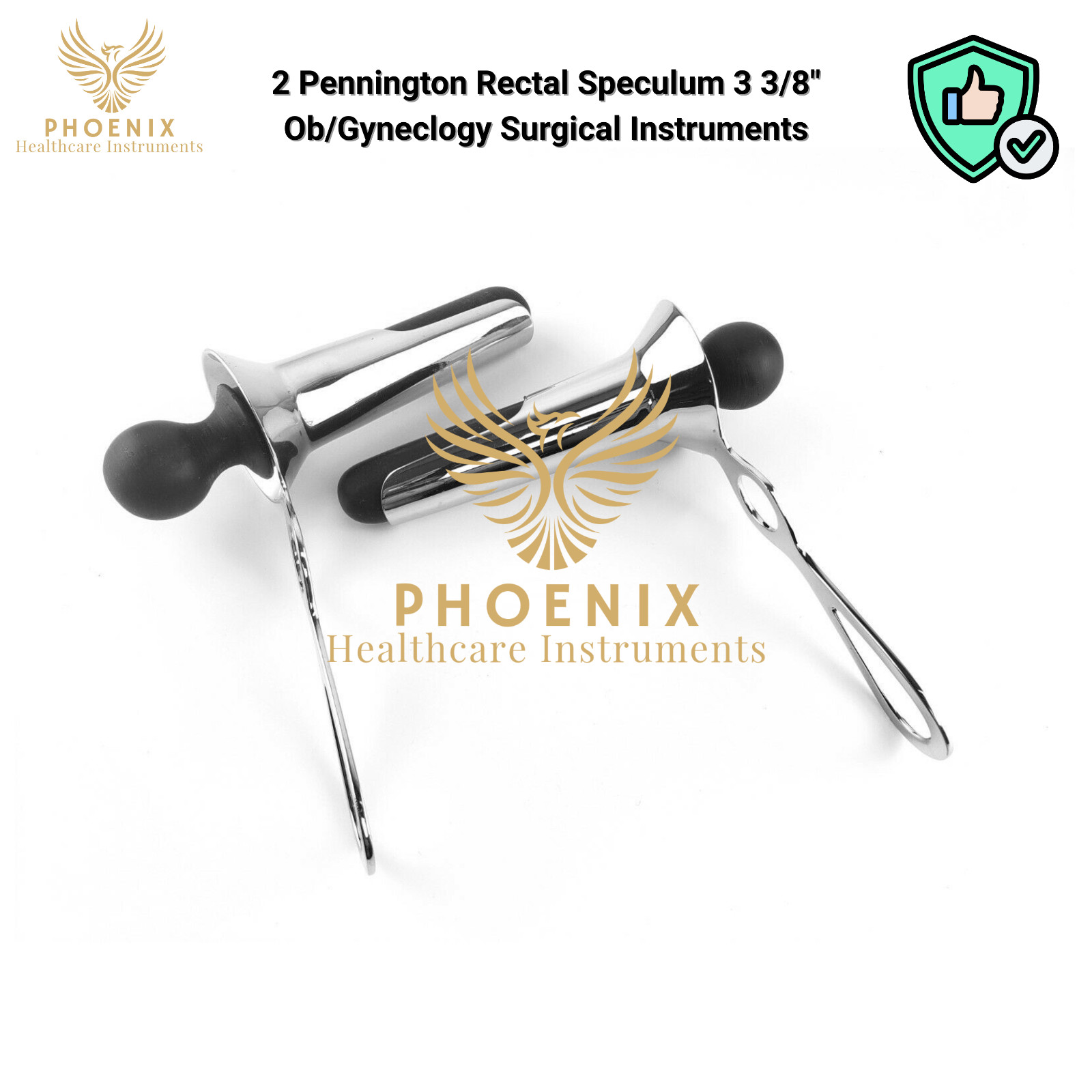 2 Pennington Rectal Speculum 3 3/8″ Ob/Gynecology Surgical Instruments