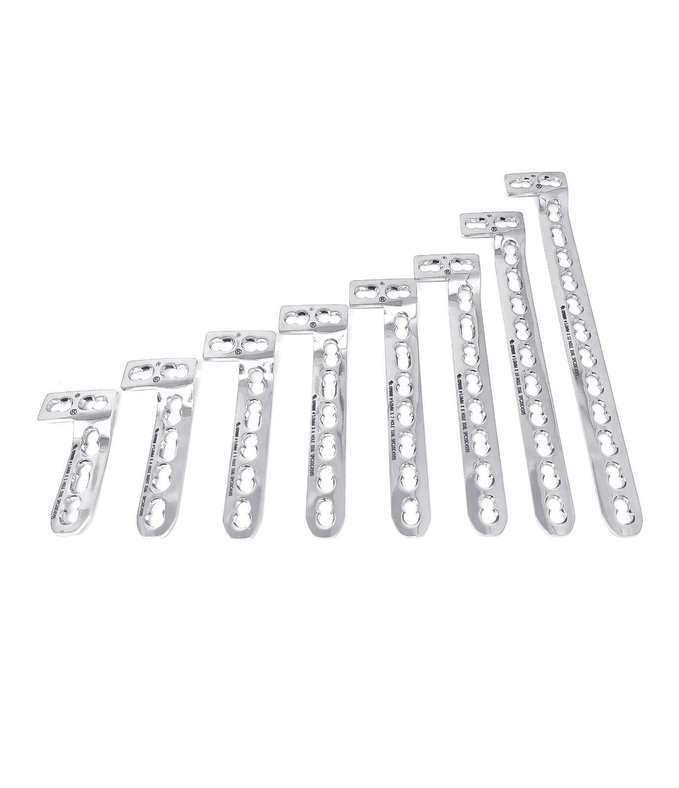 5.0mm Locking L-Buttress Plate set of 16 pcs veterinary instrument