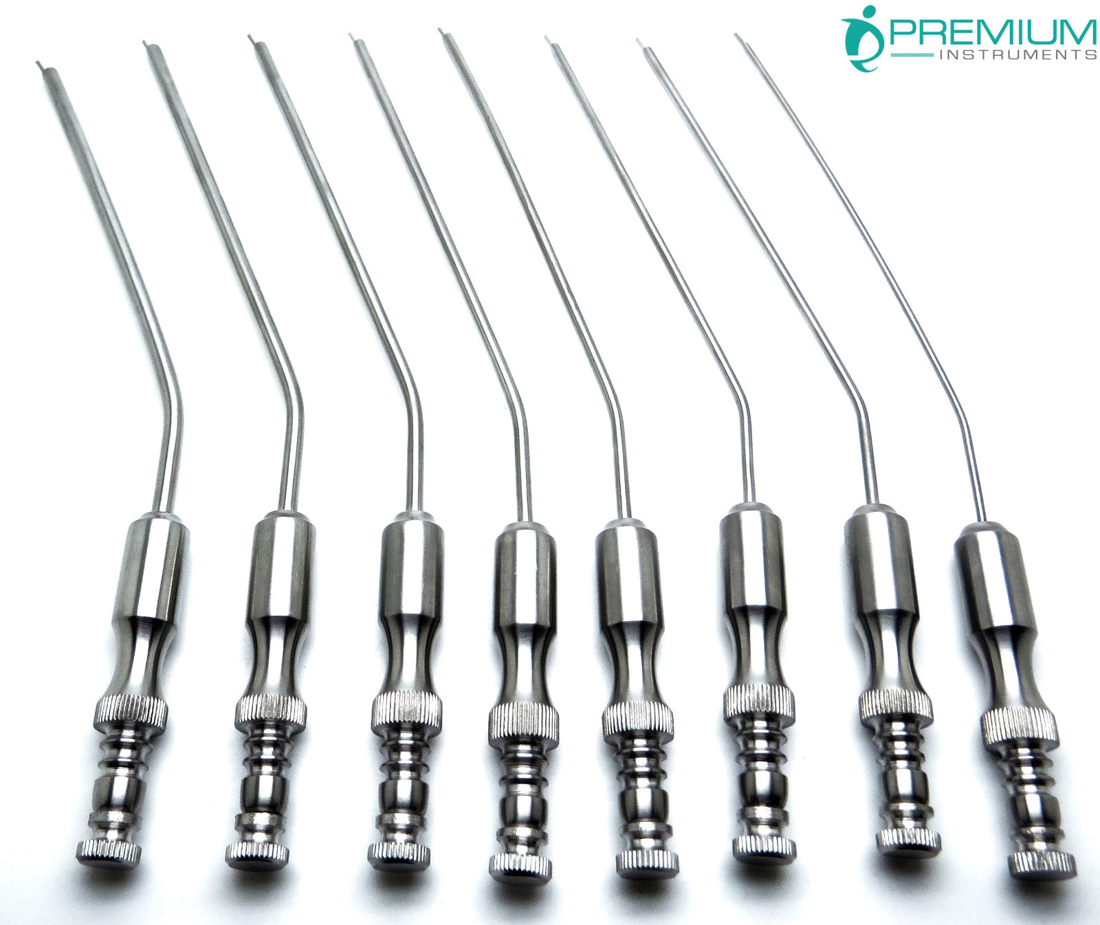 8 Pcs New Premium Surgical Frazier Suction Tubes 5,6,7,8,9,10,11,12 Instruments