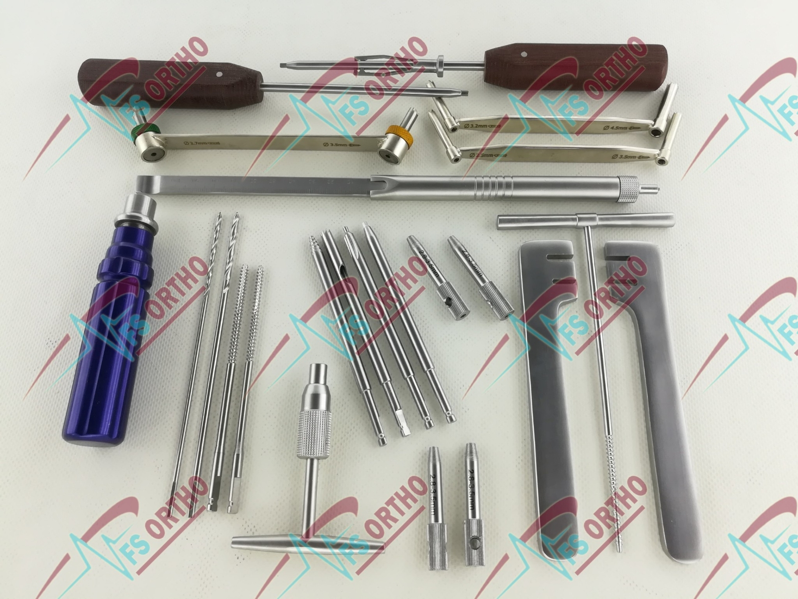 Basic Small Fragments LCP Instruments Set Orthopedics Lot of 22 pcs