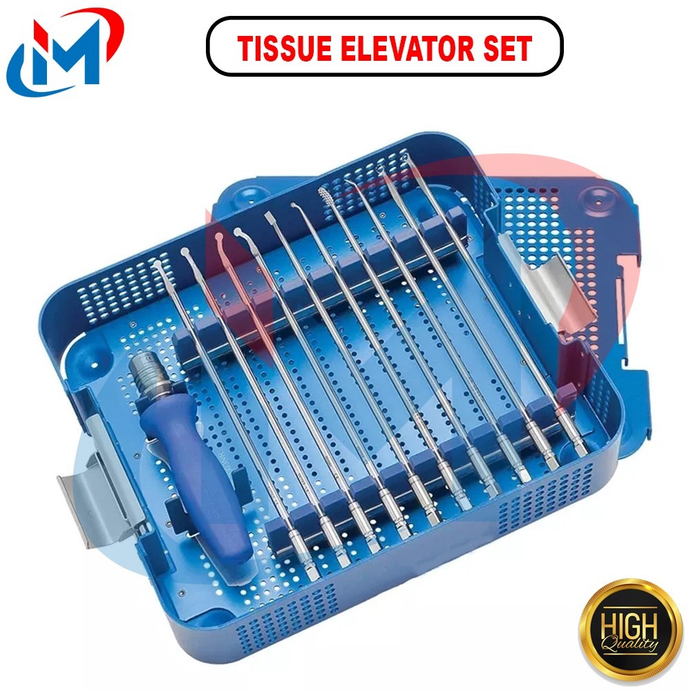Bone Preparation and Tissue Elevator System Orthopedic Instrument Set