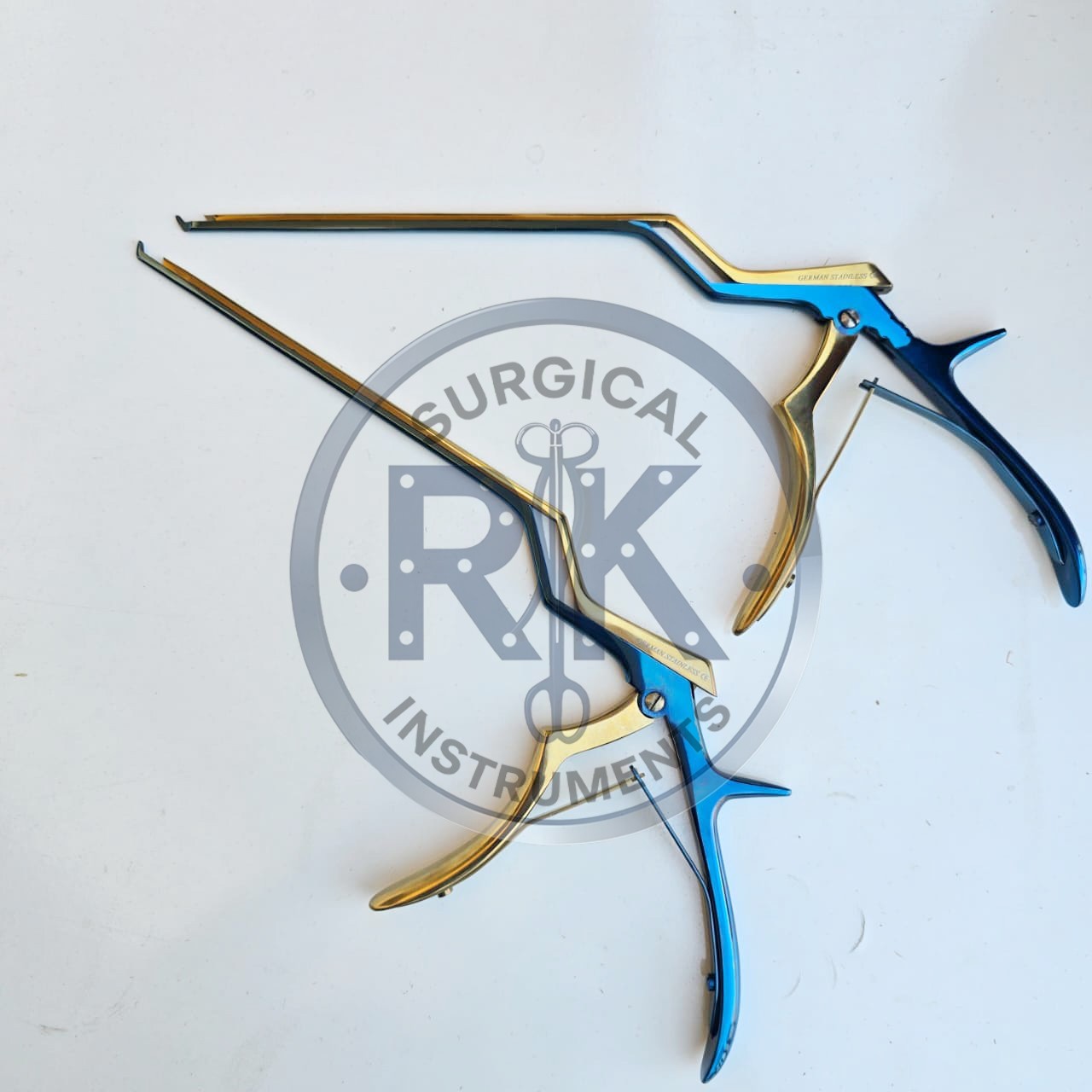 Kerrison Bayonet Bone Spine Rongeur, German Orthopedic Instruments Set of 5 PCs