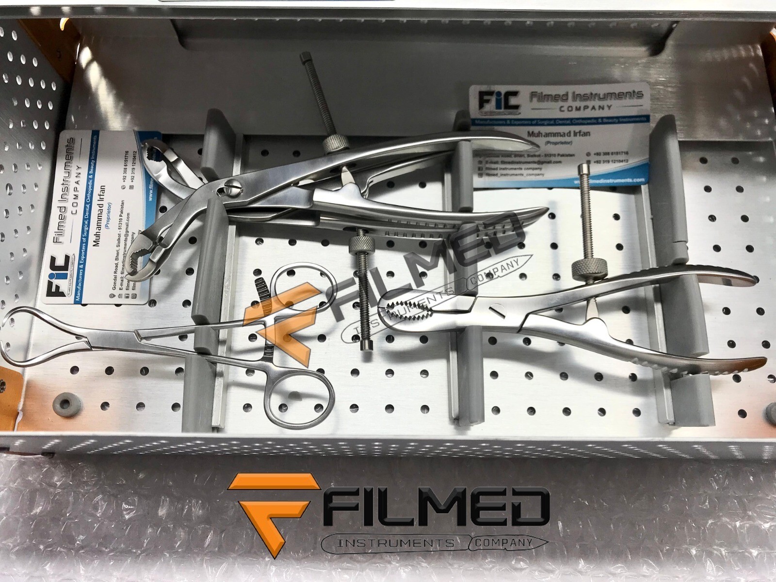 Small Fragment Set Locking And Non locking Instruments Orthopedic Set with Box