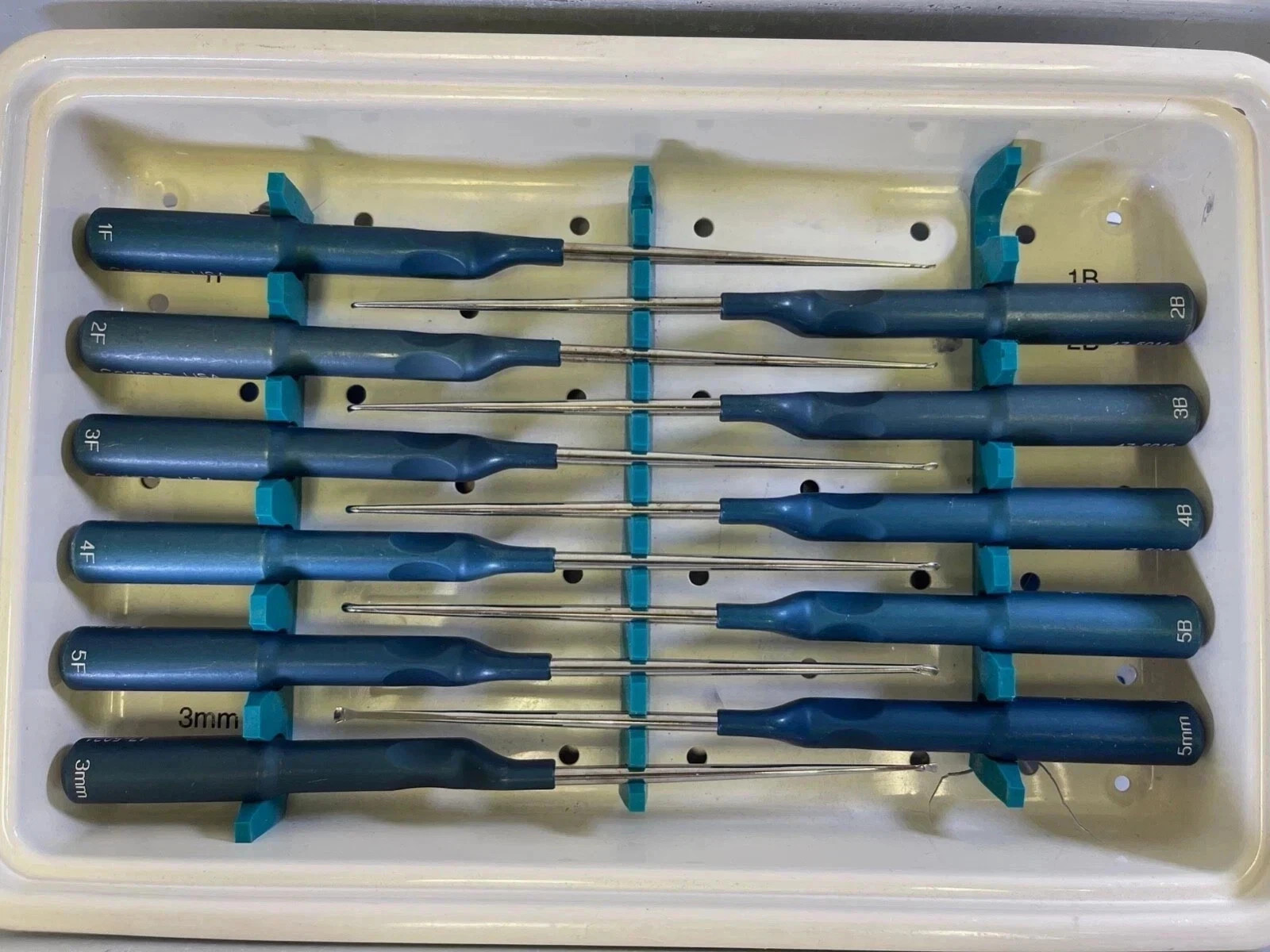 Set of 11 Codman MicroSect Curettes MIS Spine Curettes Cervical Neuro Orthopedic