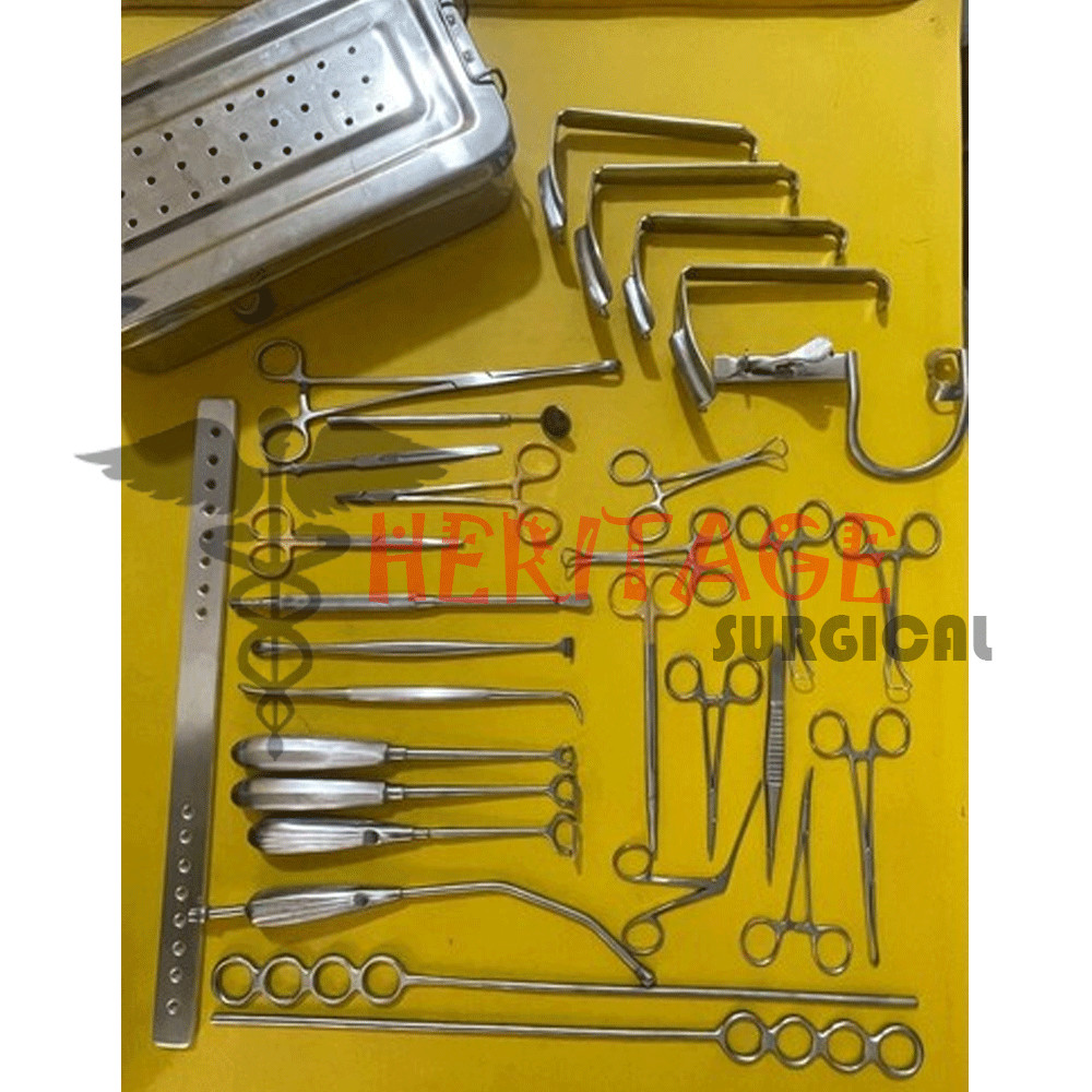 Tonsillectomy Adenoidectomy Ent Surgical Instrument Set with Stainless Steel Box