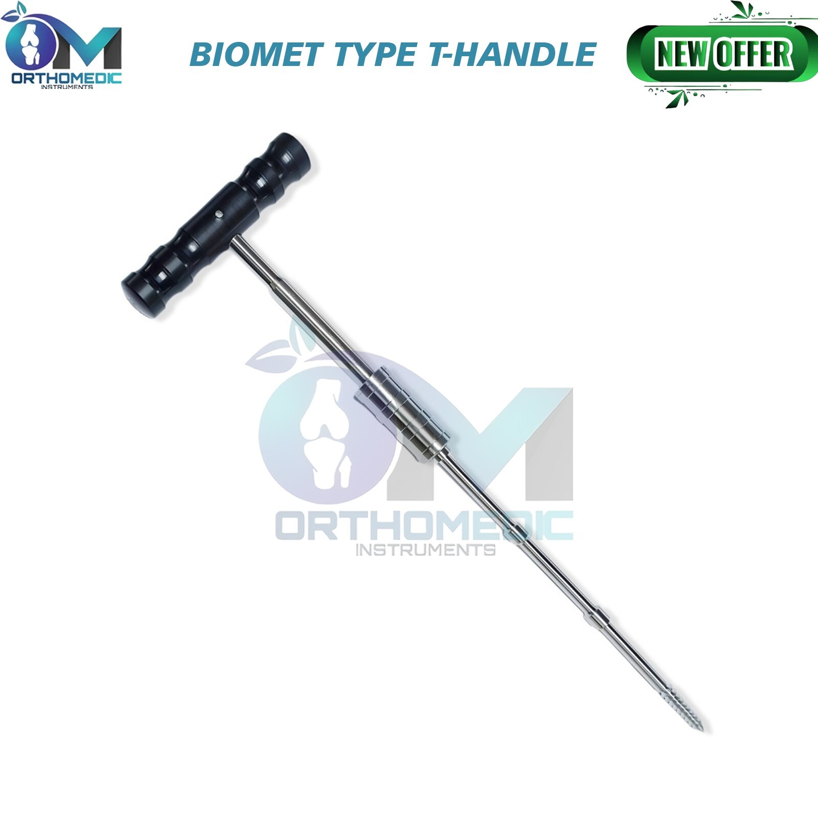 Biomet Type T-Handle Medullary Reamer Surgical Orthopedic Instruments
